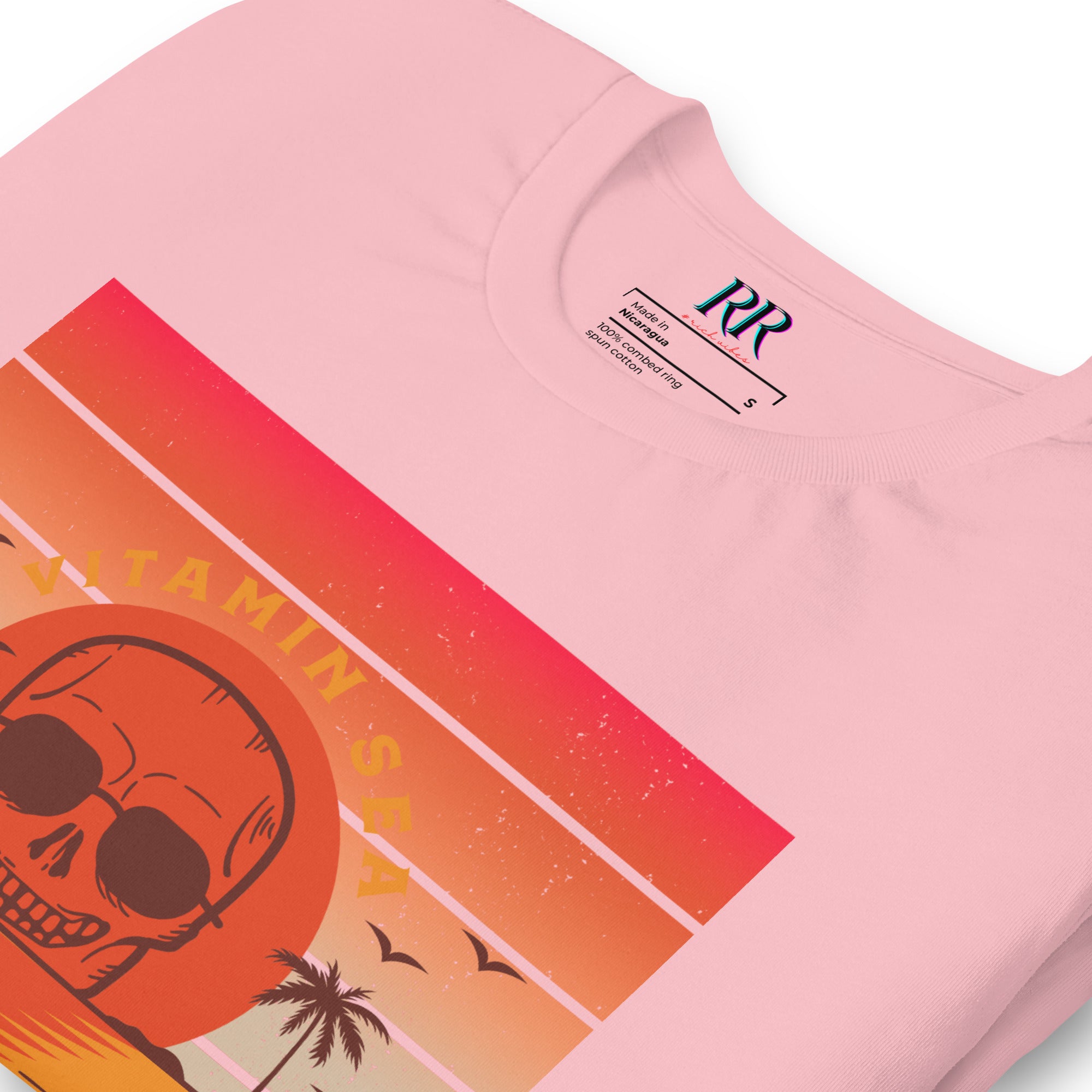 Rich Vibes Vitamin Sea - Unisex Staple T-Shirt | Bella + Canvas 3001 Pastel