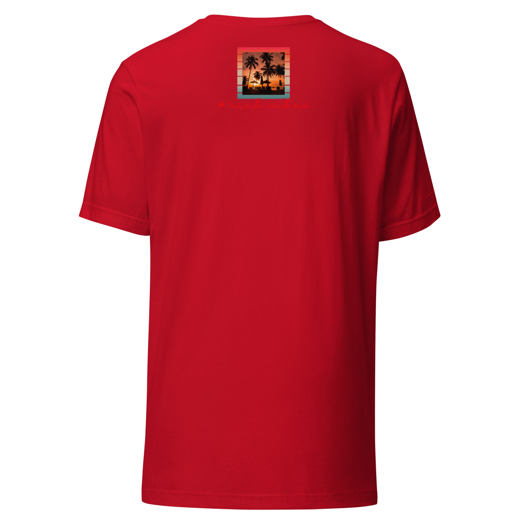 RV5 Red Sunset Squared Circle - Unisex Staple T-Shirt | Bella + Canvas 3001