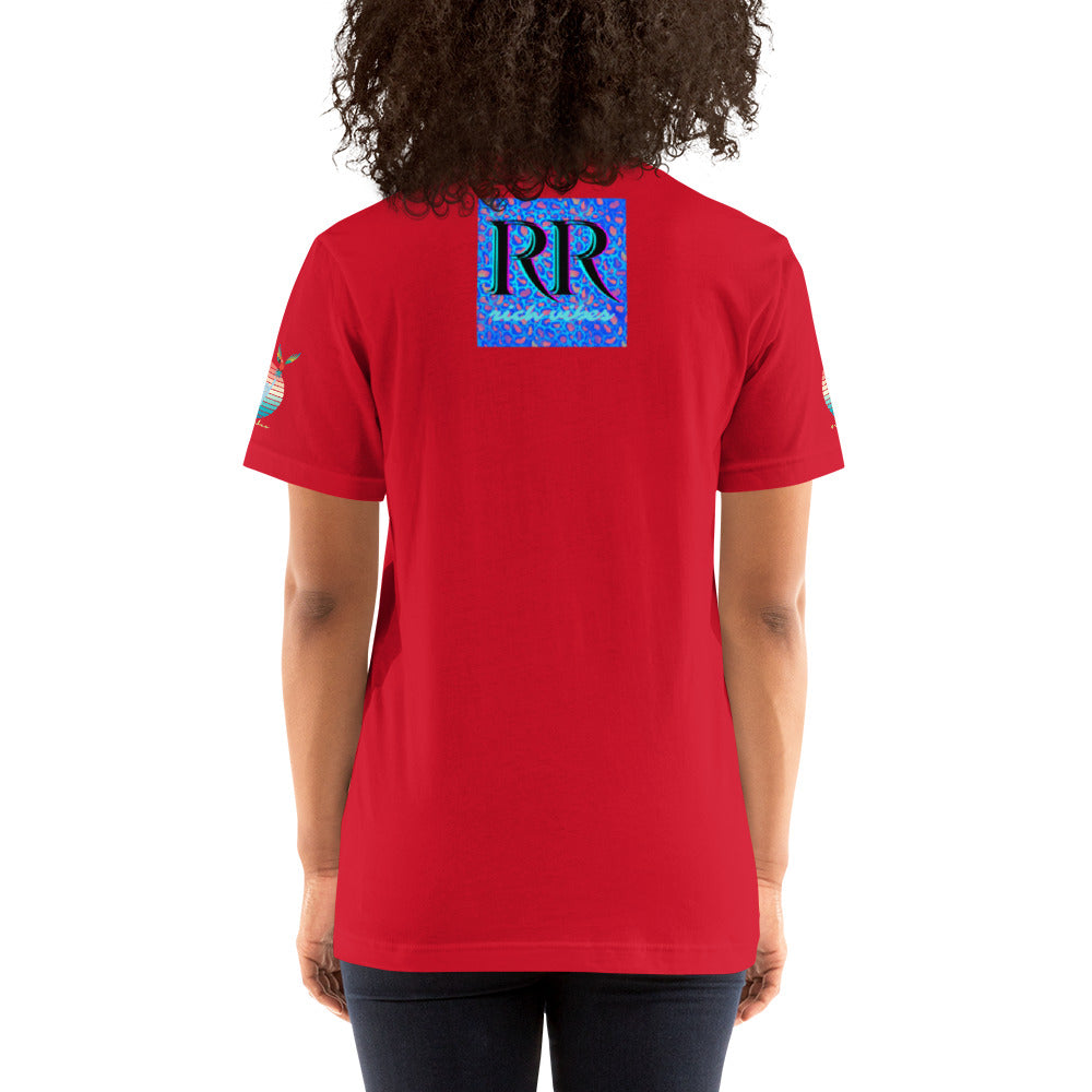 Rich Drip Good Vibes Multi Colored Circle - Unisex t-shirt Red