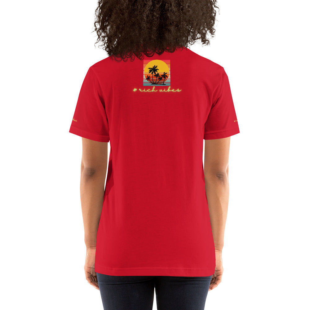 Rich Vibes Vitamin Sea Red - Unisex Staple T-Shirt | Bella + Canvas 3001