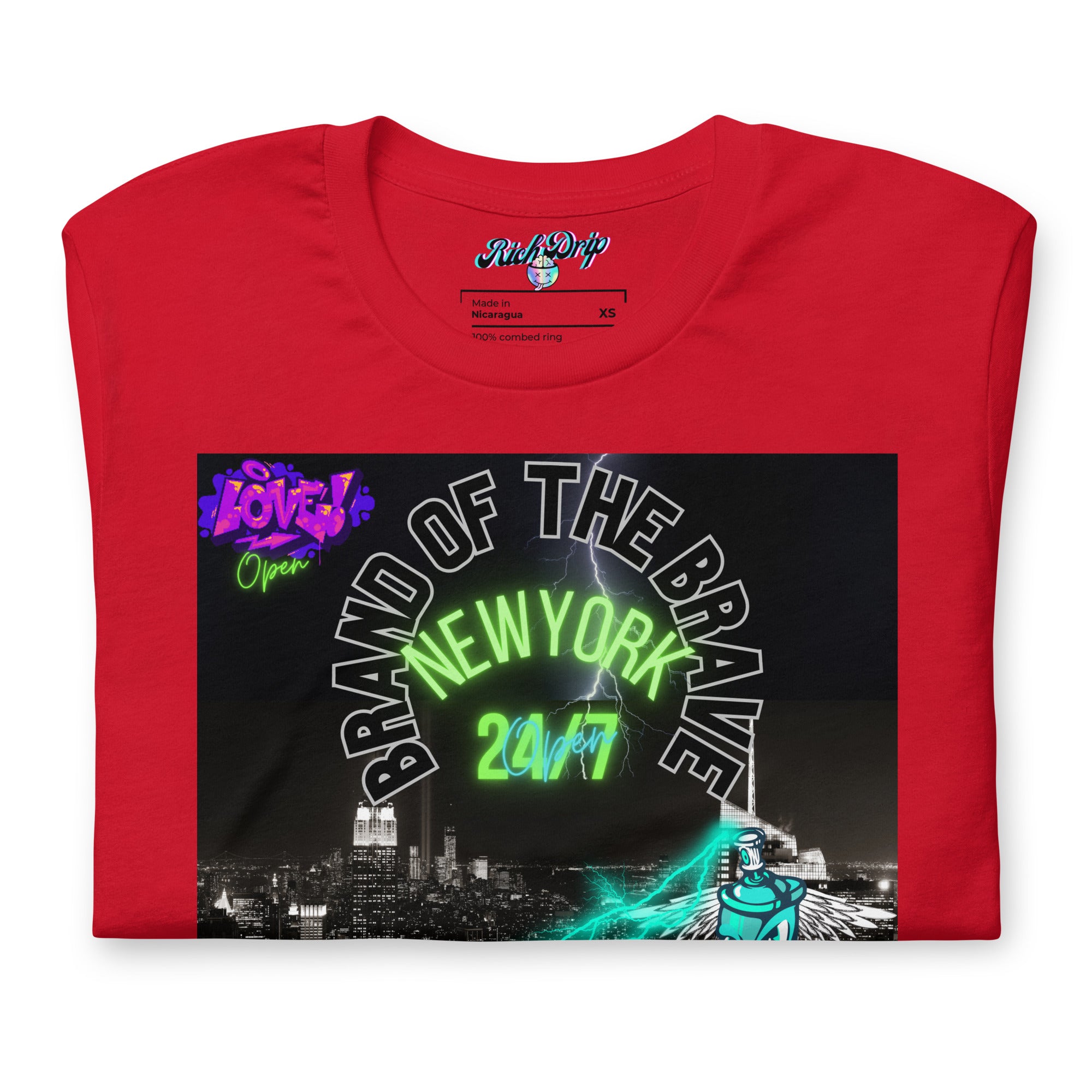 Rich Drip Brand Of The Brave NYC 24/7 - Unisex t-shirt