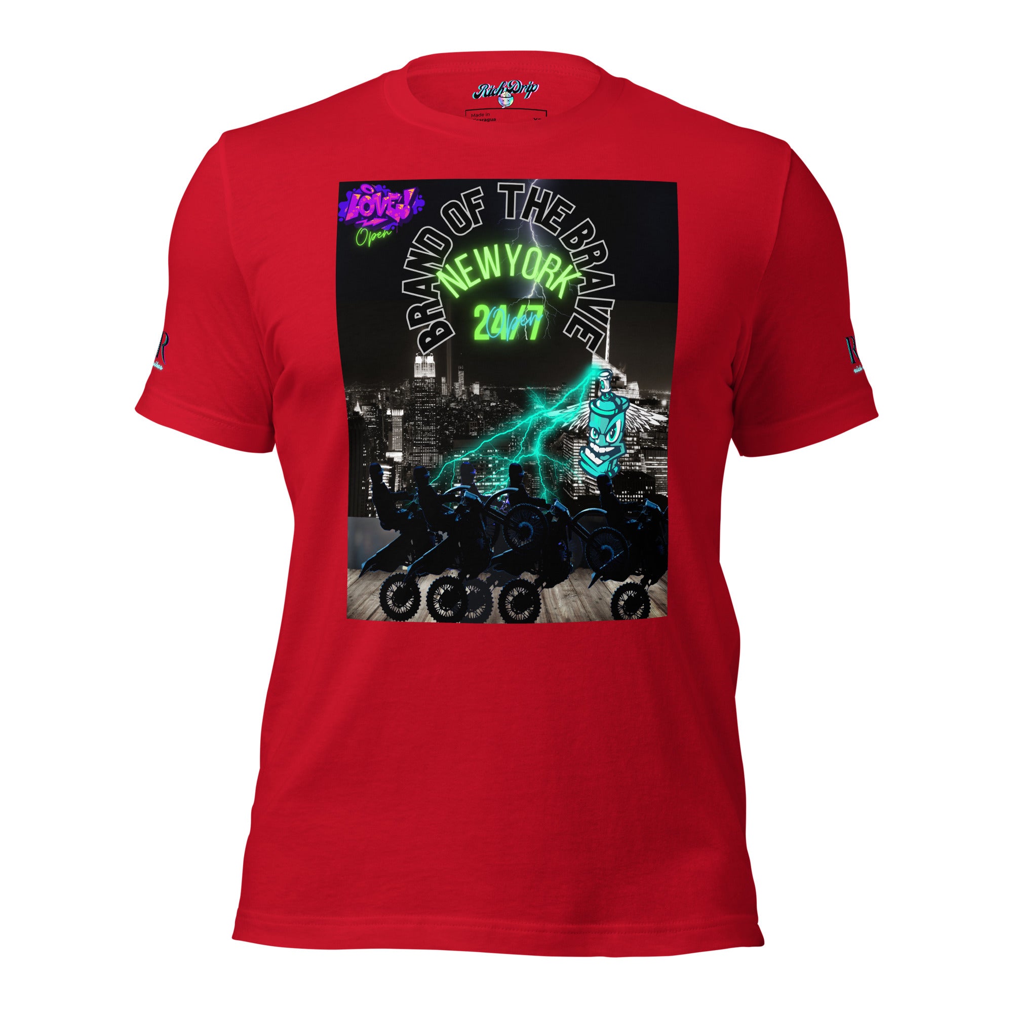 Rich Drip Brand Of The Brave NYC 24/7 - Unisex t-shirt