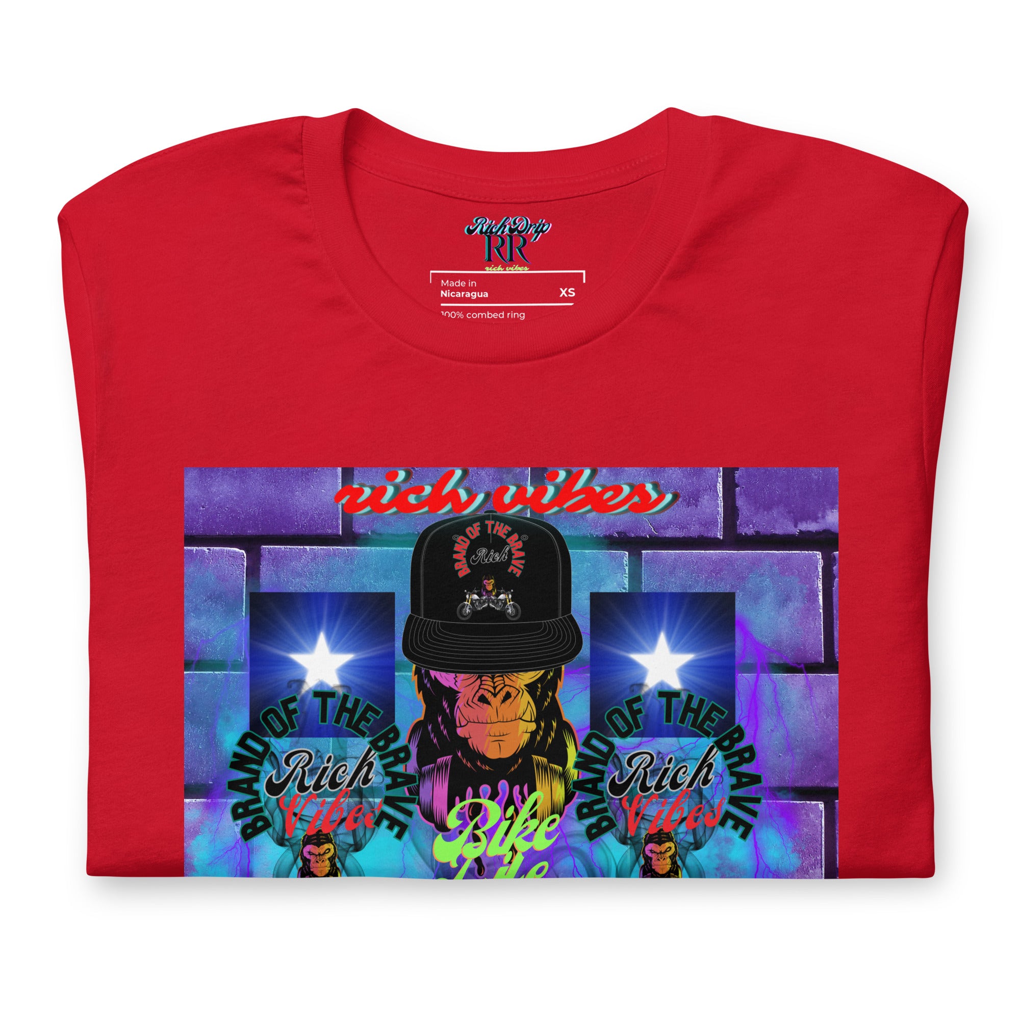 Rich Vibes Purple Brick Volt Bike Life 1.0 - Unisex t-shirt