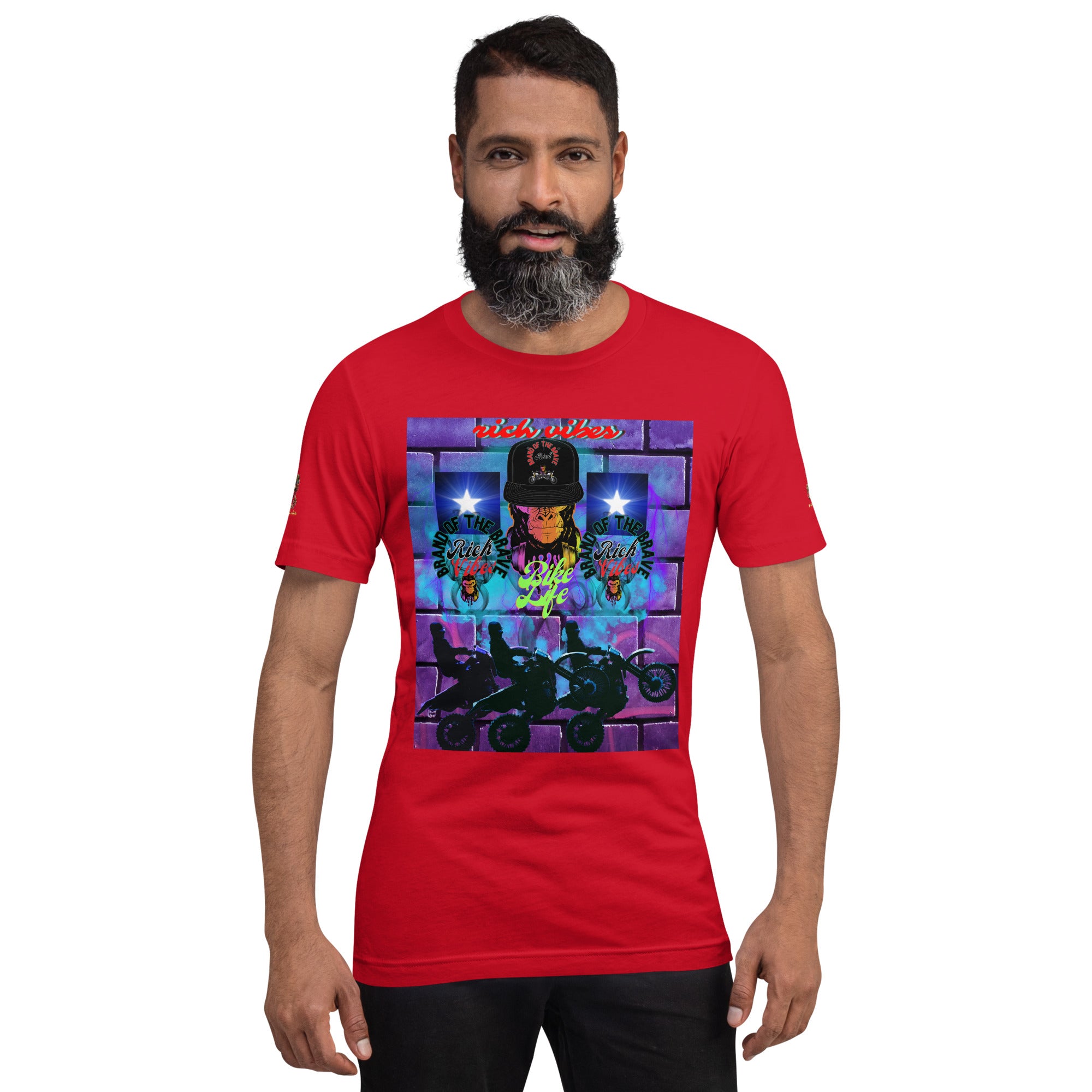 Rich Vibes Purple Brick Volt Bike Life 1.0 - Unisex t-shirt