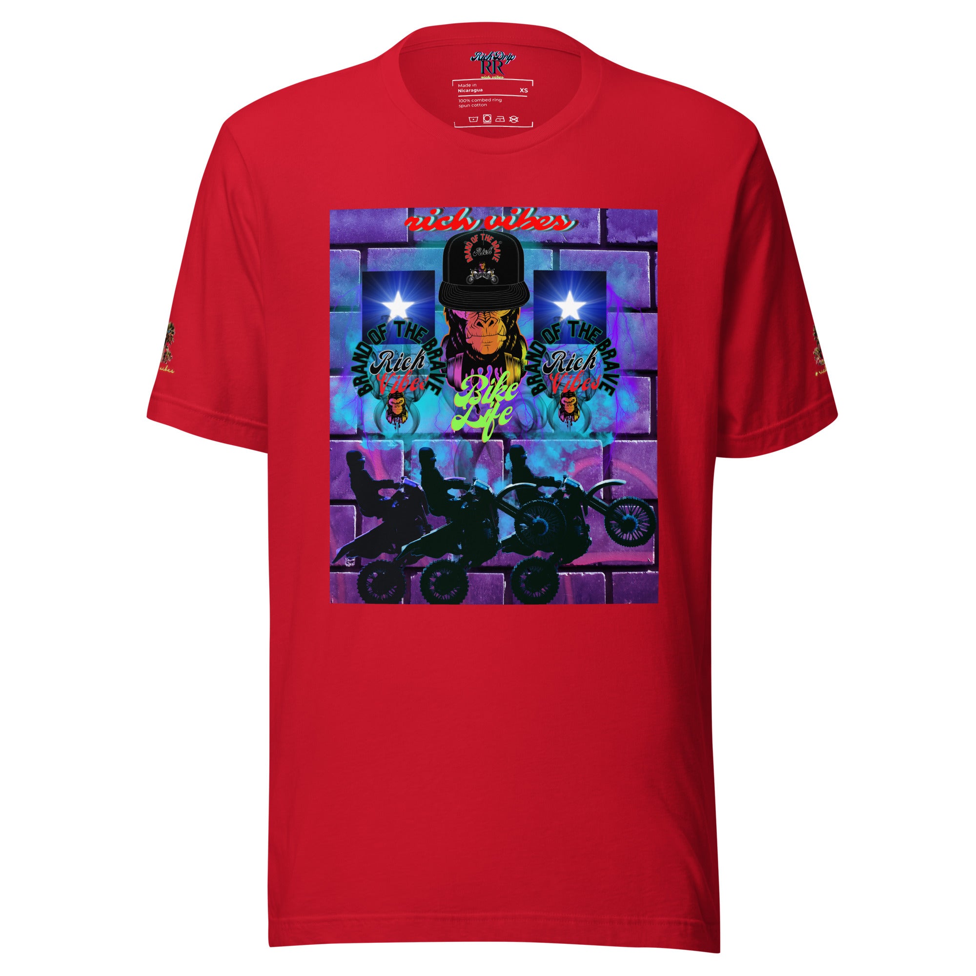 Rich Vibes Purple Brick Volt Bike Life 1.0 - Unisex t-shirt