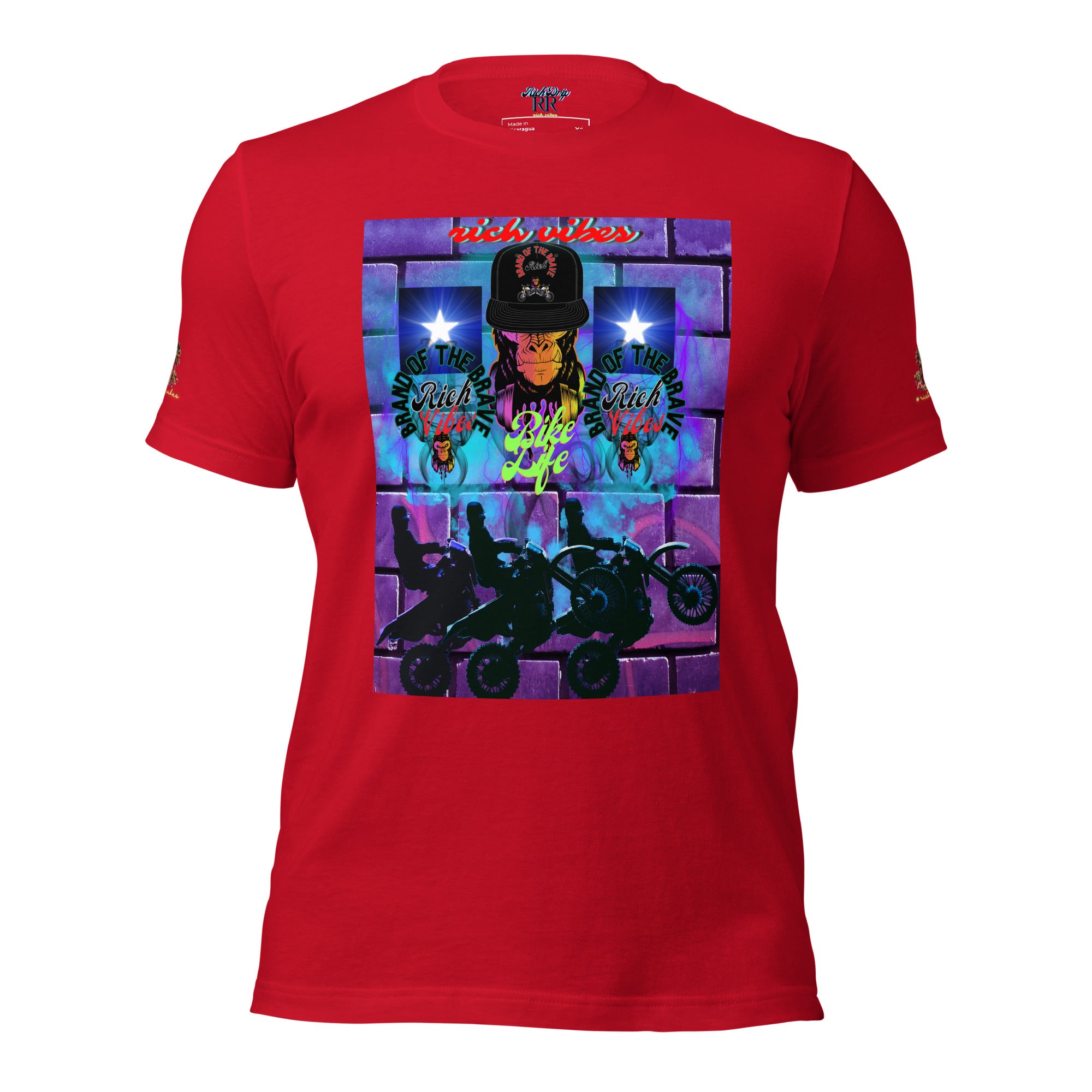 Rich Vibes Purple Brick Volt Bike Life 1.0 - Unisex t-shirt