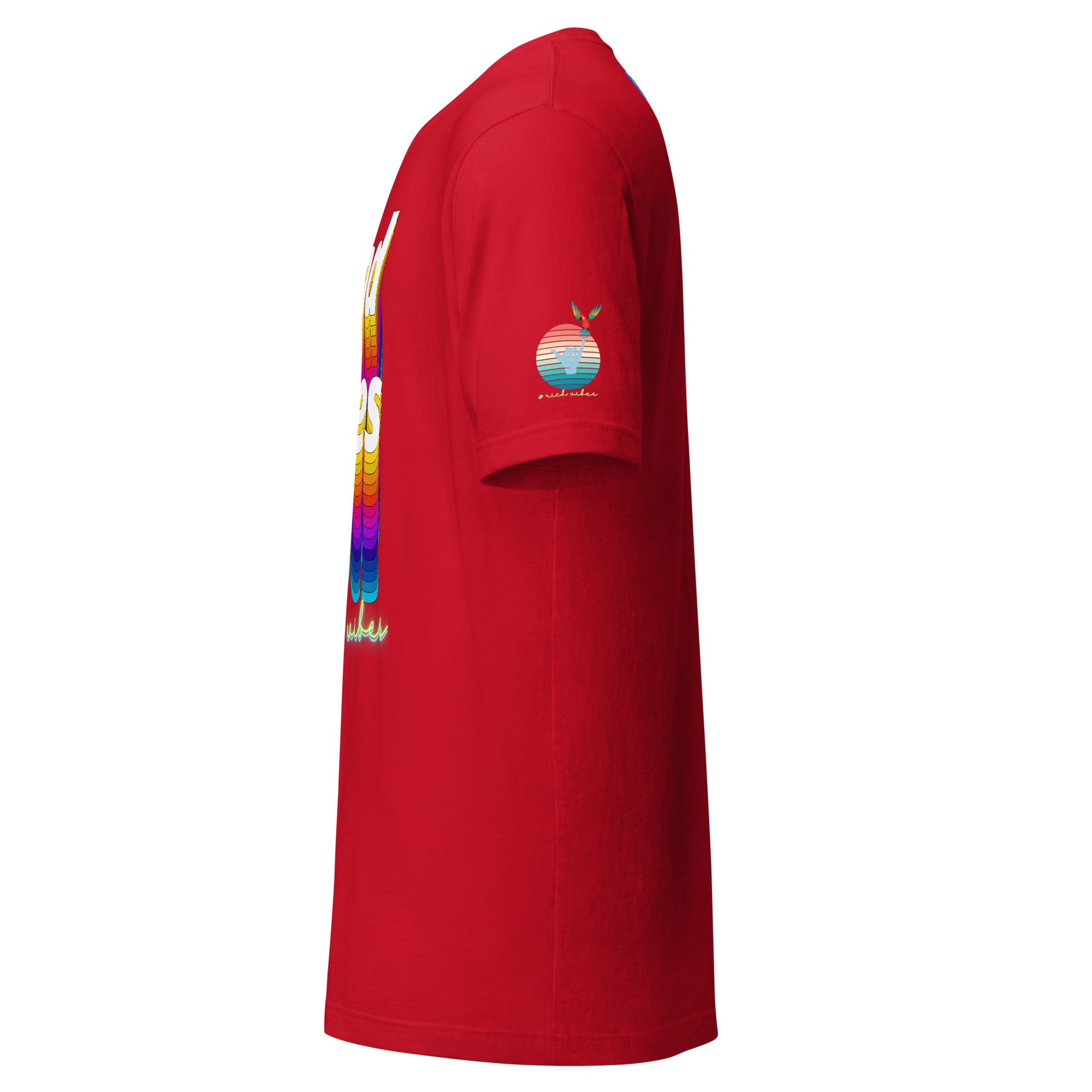 Rich Drip Good Vibes Multi Colored Circle 1.0 - Unisex t-shirt Red