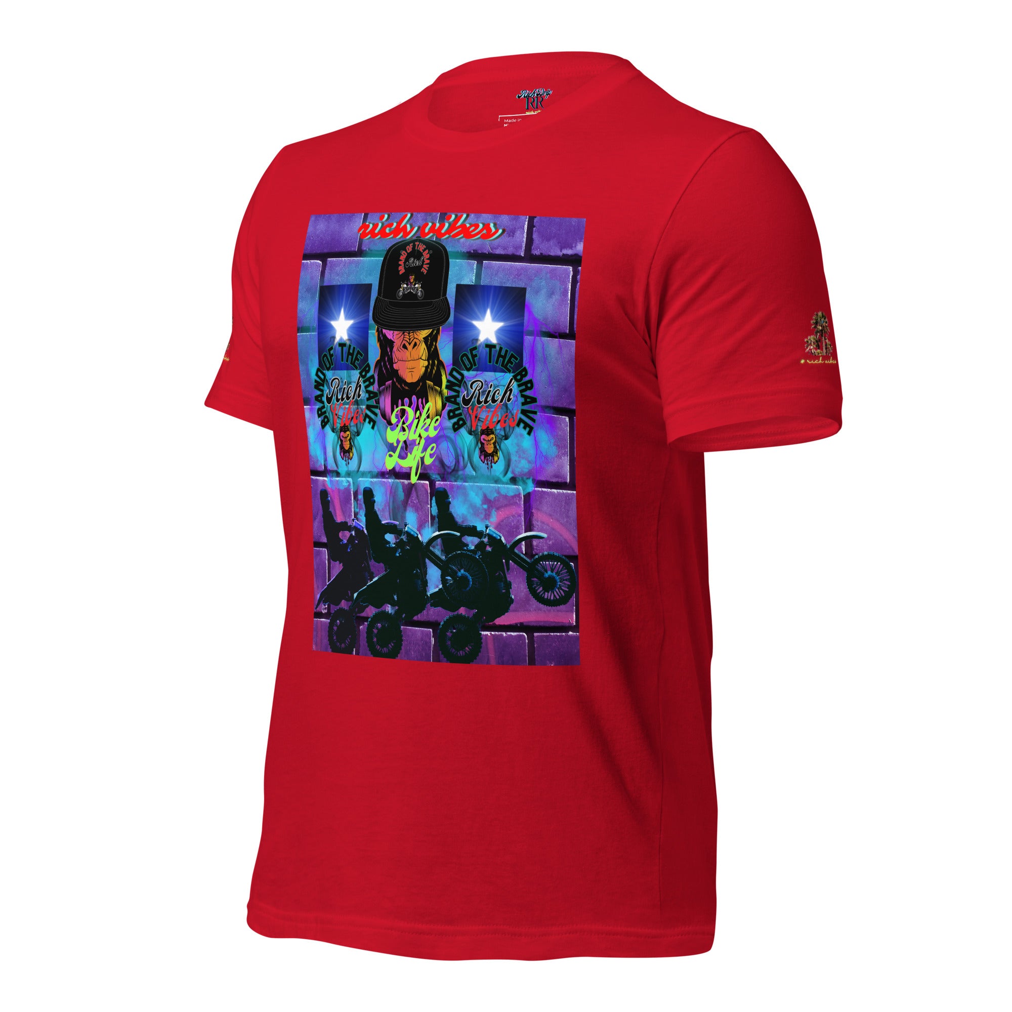 Rich Vibes Purple Brick Volt Bike Life 1.0 - Unisex t-shirt