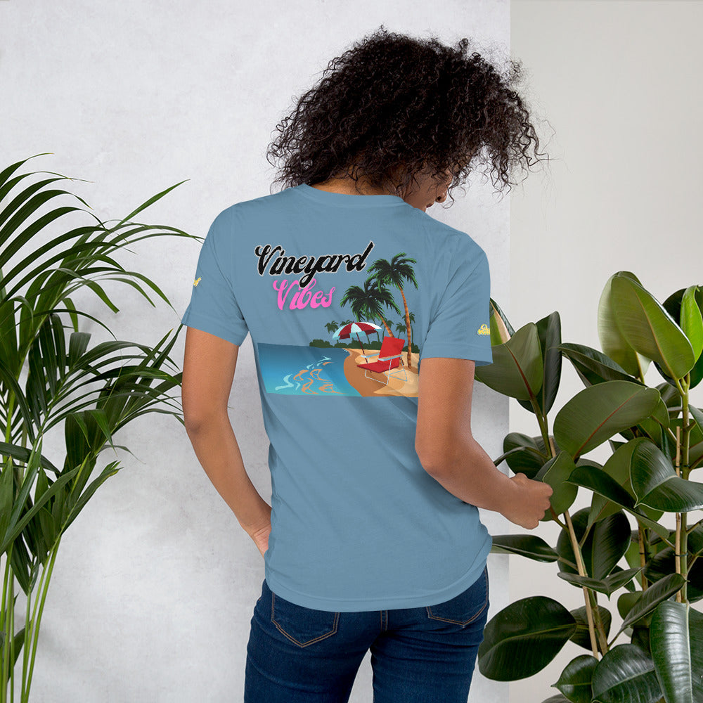 Vineyard Vibes Golden Beach Sun and Sand - Pastel Unisex t-shirt