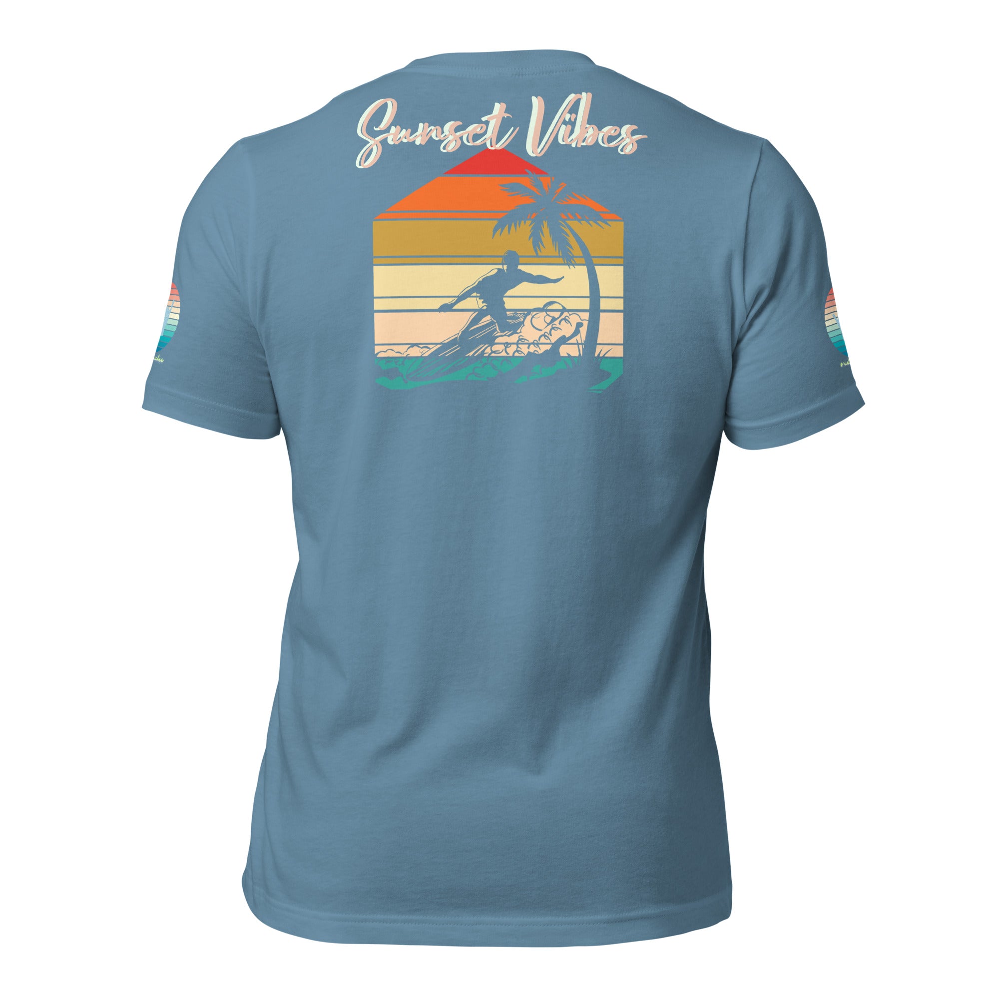Sunset Vibes Beach Surf Creation 1.0 - Unisex t-shirt Pastel