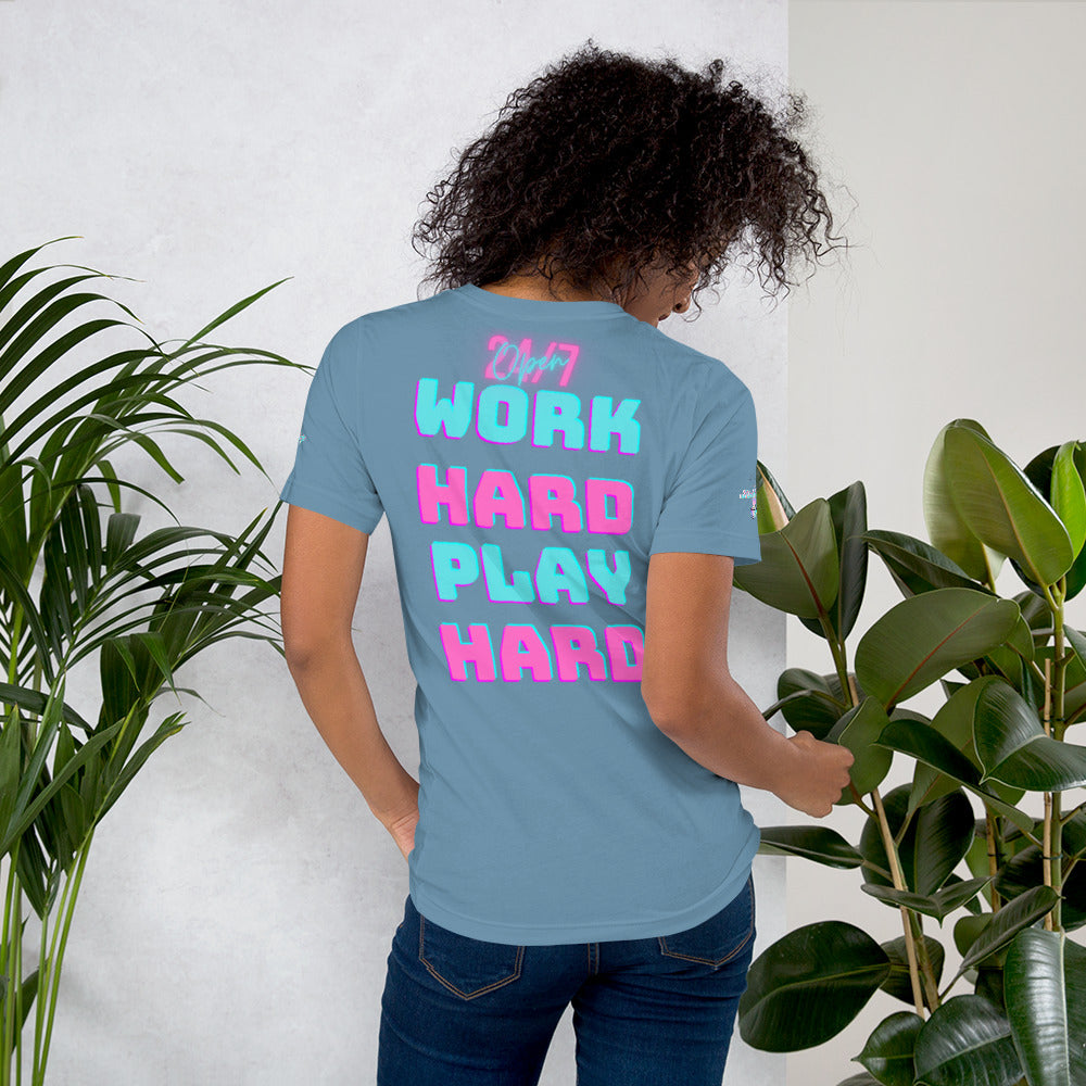 Rich Drip Rich Land Trillionaire Work Hard Play Hard 24/7 - Unisex t-shirt