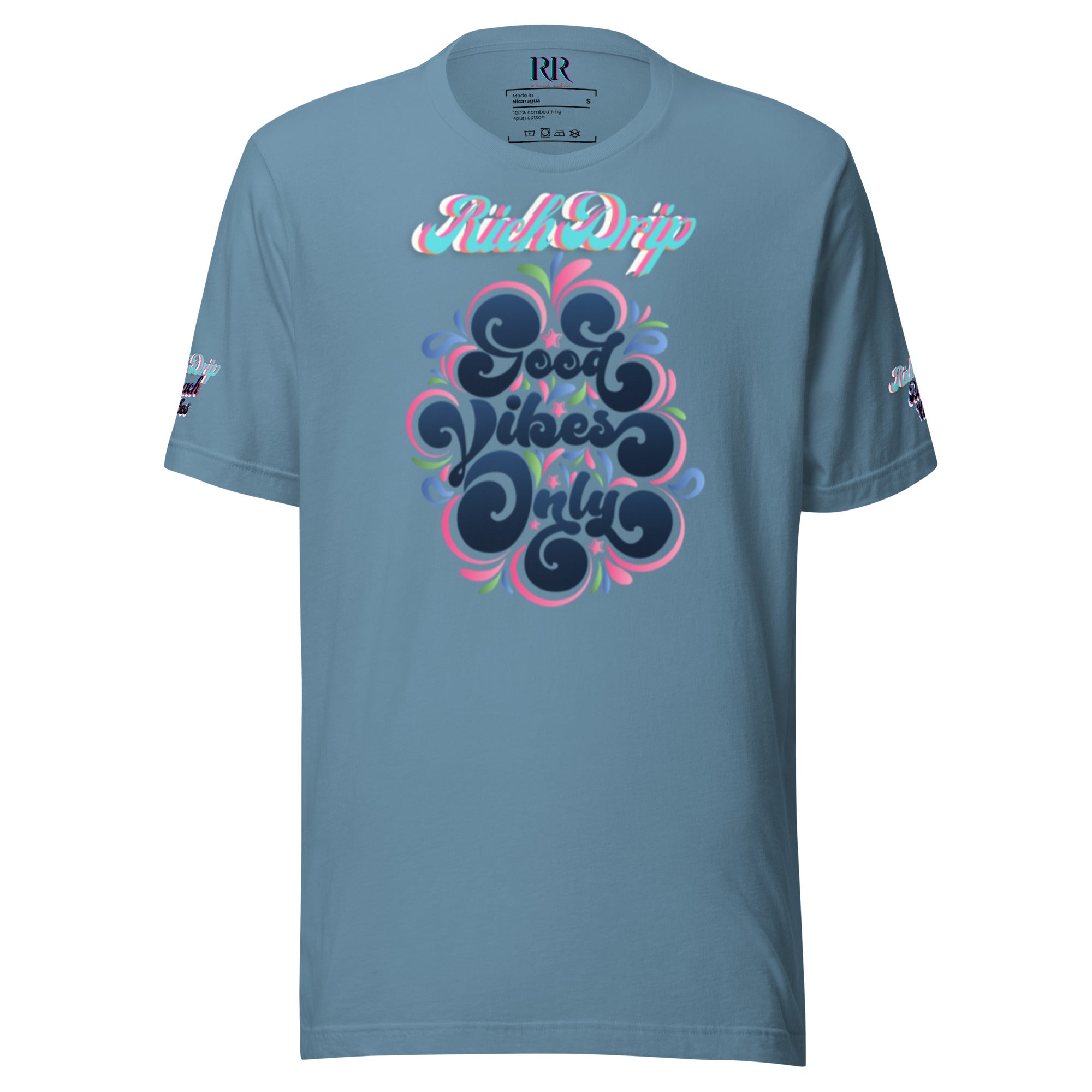 Rich Drip Good Vibes Only Blurple - Pastel Unisex t-shirt