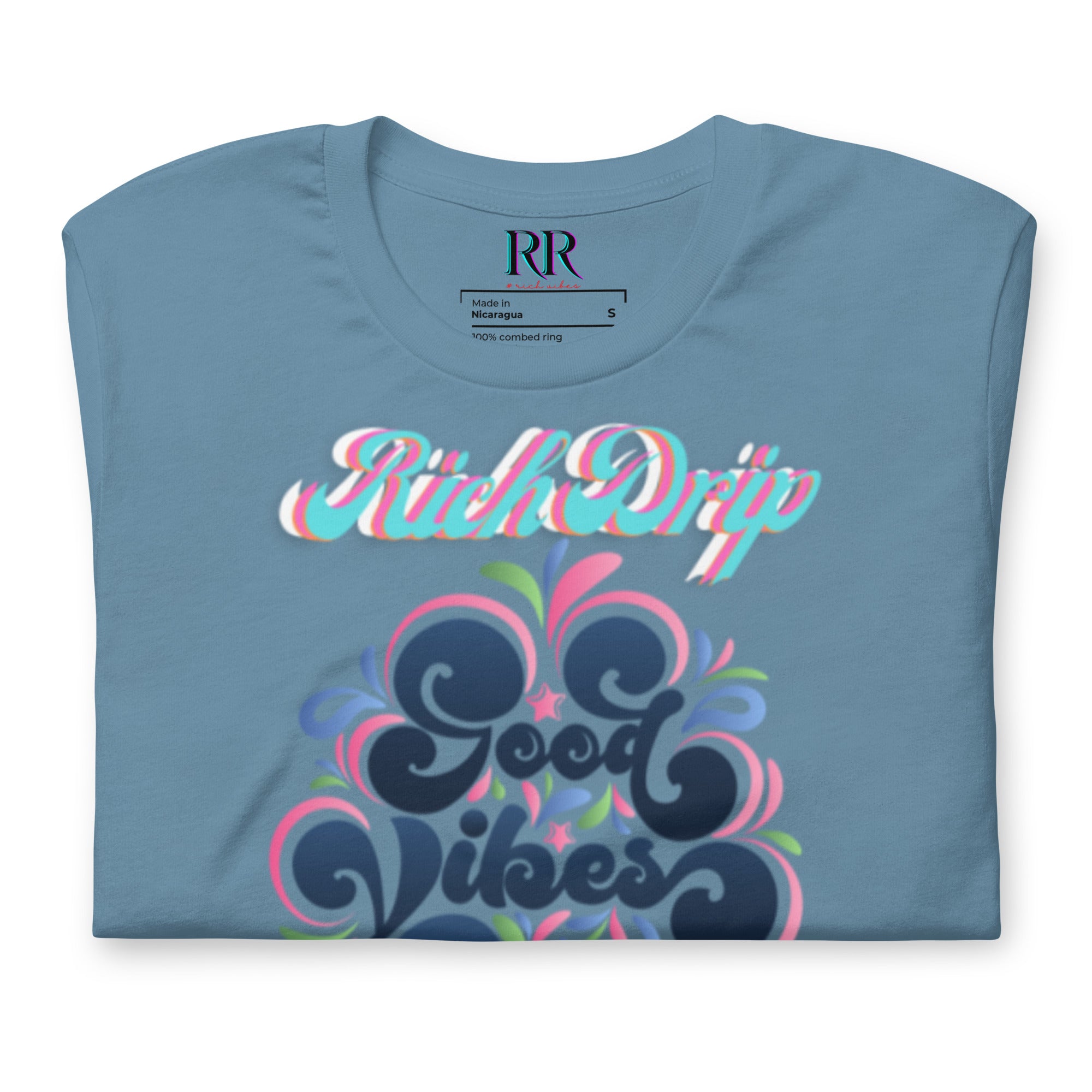 Rich Drip Good Vibes Only Blurple - Pastel Unisex t-shirt