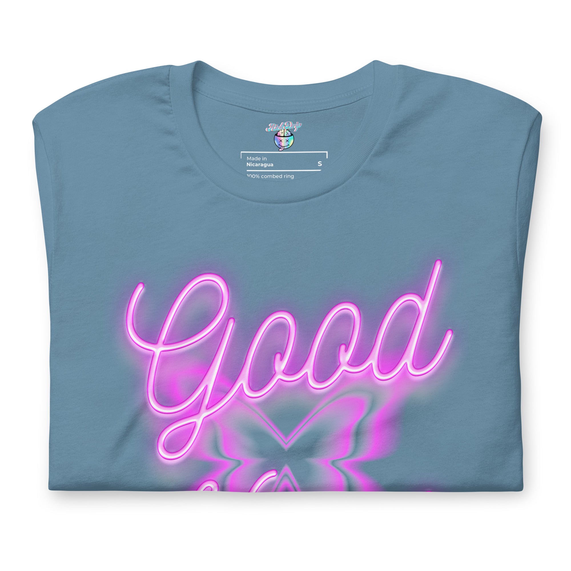 Rich Good Vibes Purple ButterFly "Enjoy Every Moment" - Unisex t-shirt