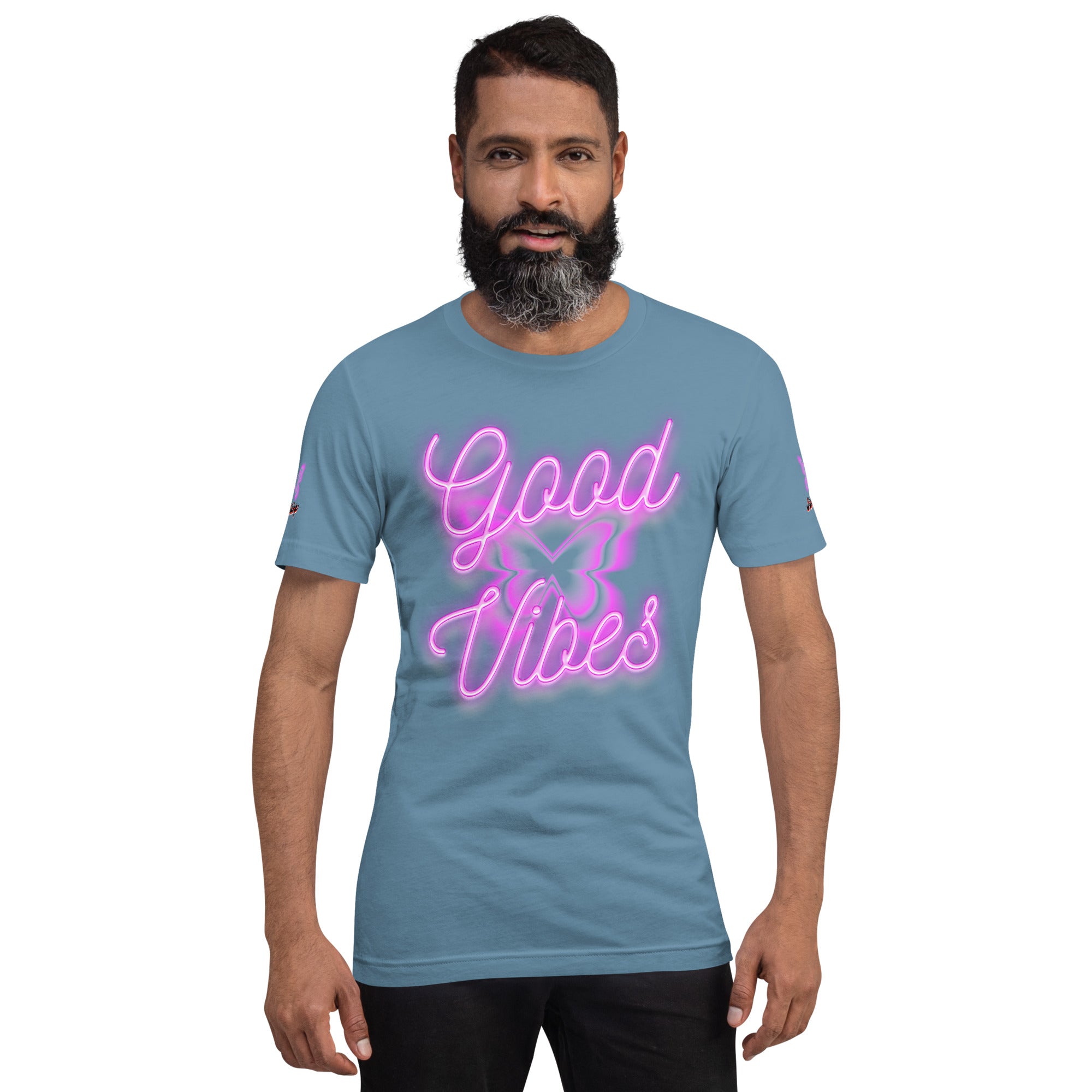 Rich Good Vibes Purple ButterFly "Enjoy Every Moment" - Unisex t-shirt