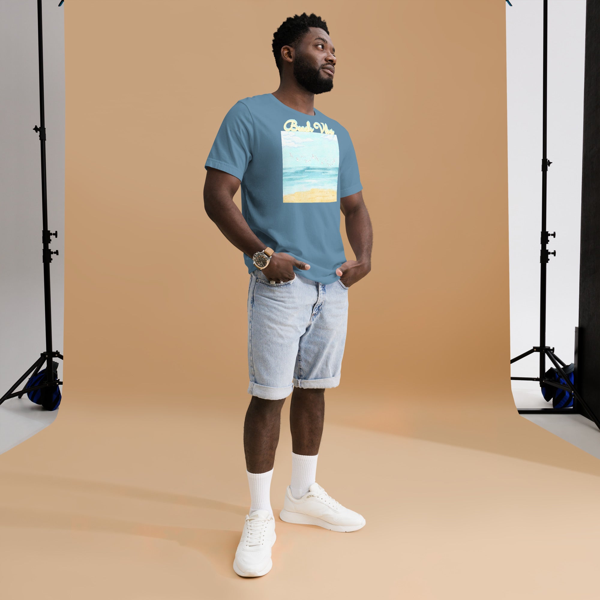 Rich Drip Blue Skies Beach Vibes RR - Unisex t-shirt Pastel