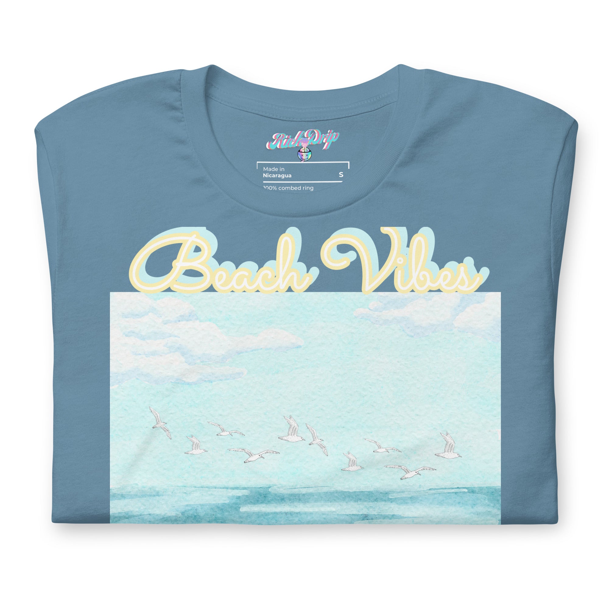 Rich Drip Blue Skies Beach Vibes RR - Unisex t-shirt Pastel