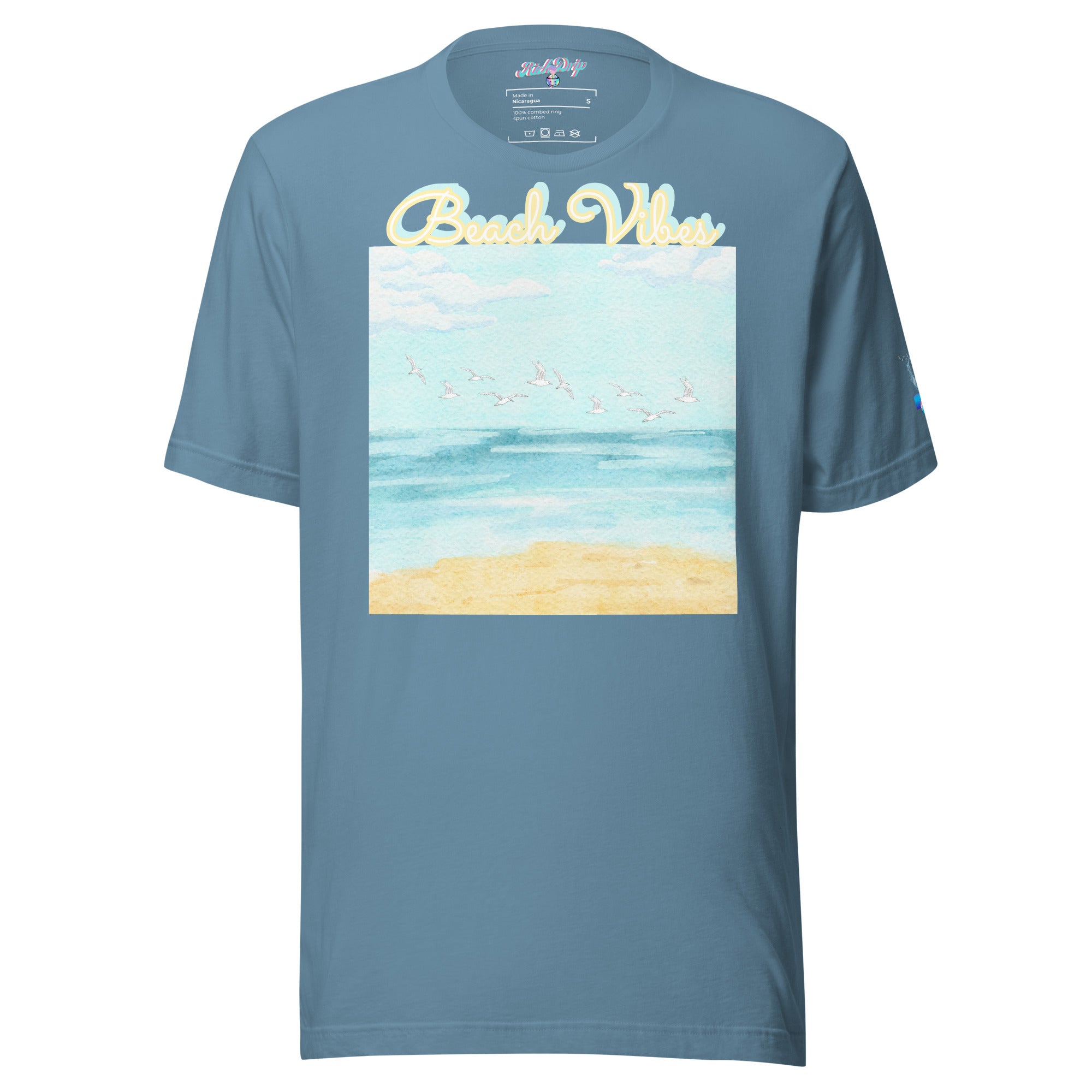 Rich Drip Blue Skies Beach Vibes RR - Unisex t-shirt Pastel