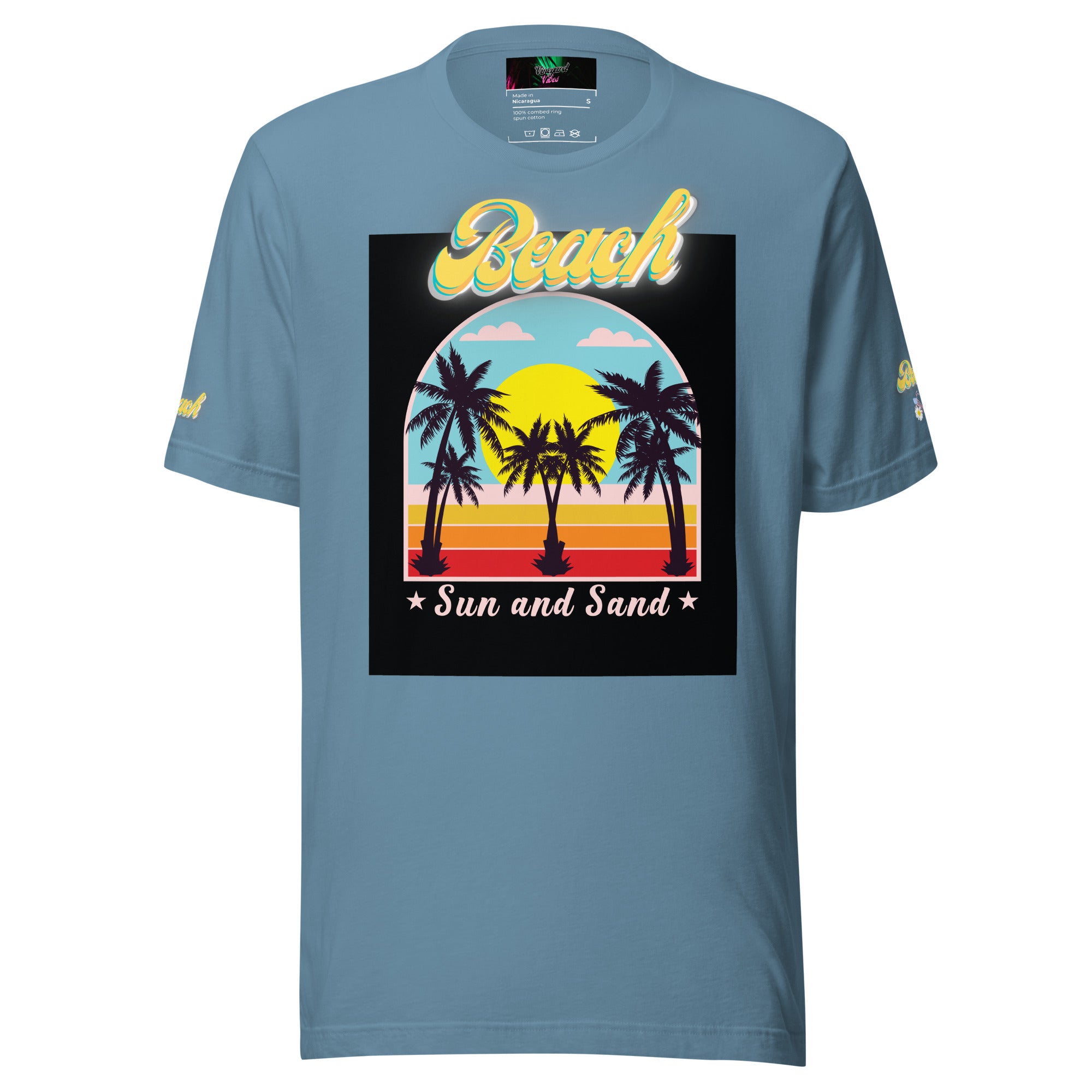 Vineyard Vibes Golden Beach Sun and Sand - Pastel Unisex t-shirt