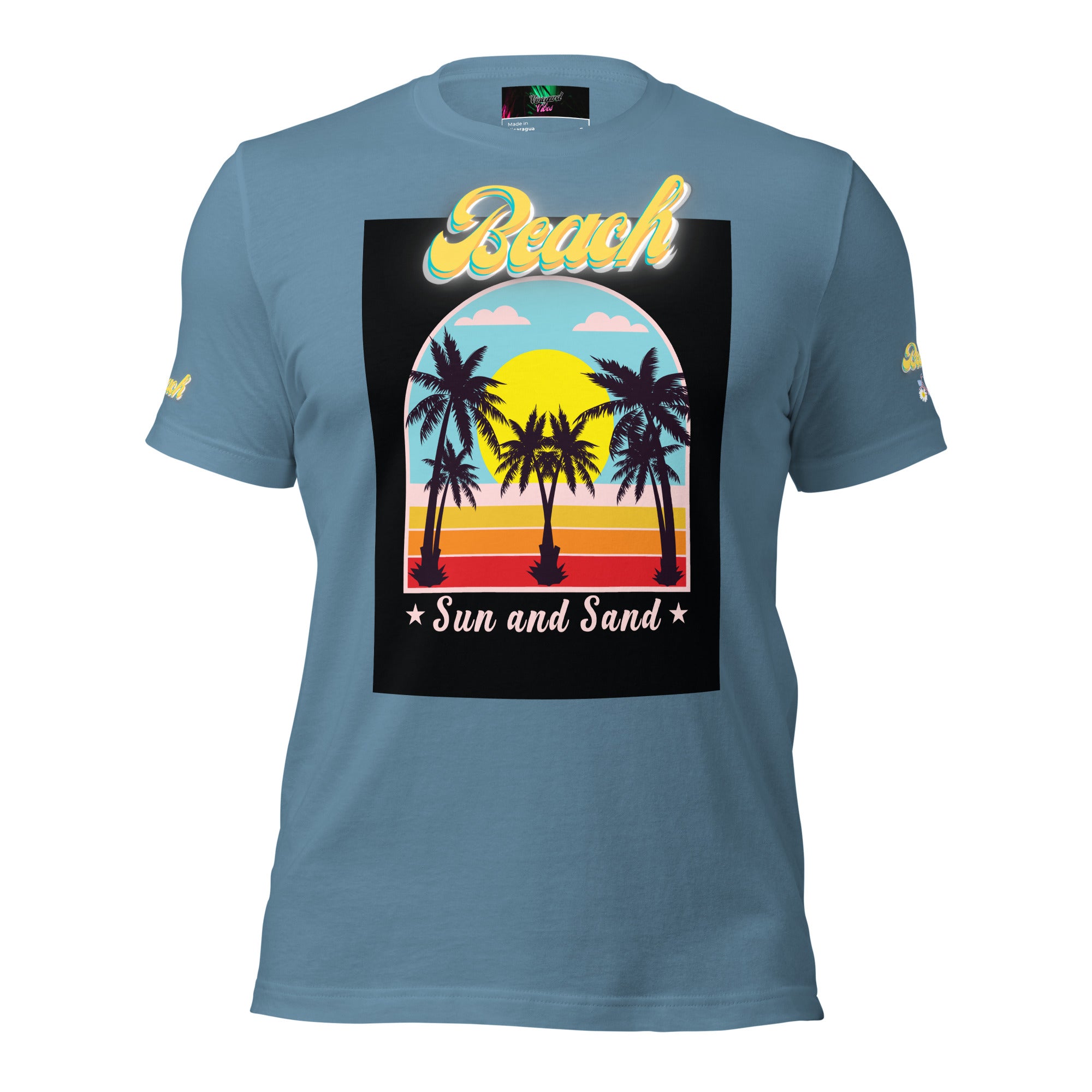 Vineyard Vibes Golden Beach Sun and Sand - Pastel Unisex t-shirt