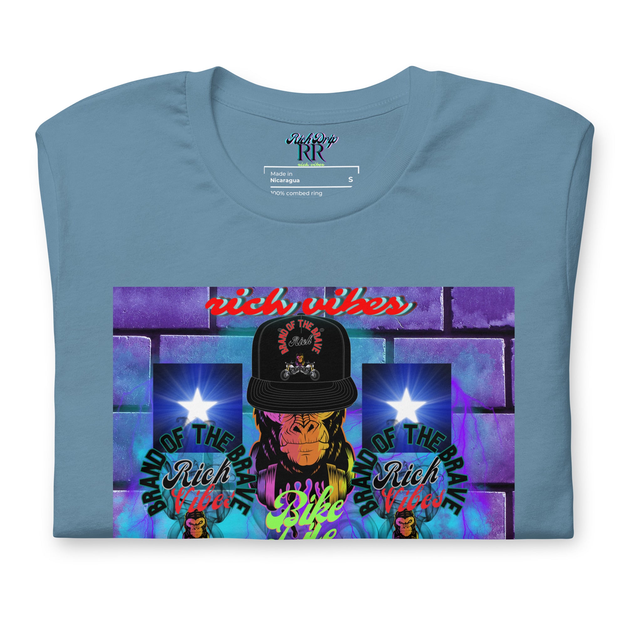 Rich Vibes Purple Brick Volt Bike Life 1.0 - Unisex t-shirt