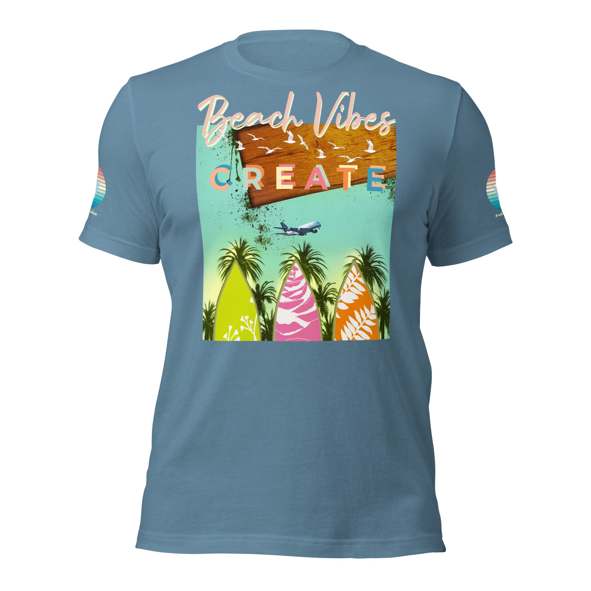 Sunset Vibes Beach Surf Creation 1.0 - Unisex t-shirt Pastel