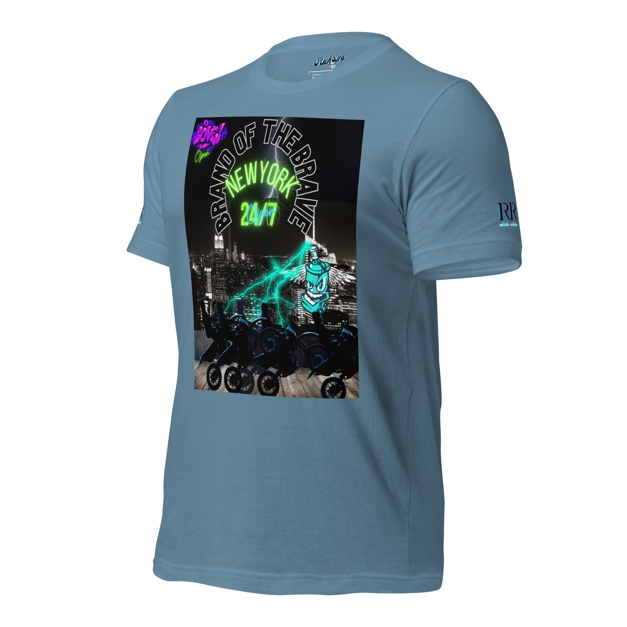 Rich Drip Brand Of The Brave NYC 24/7 - Unisex t-shirt