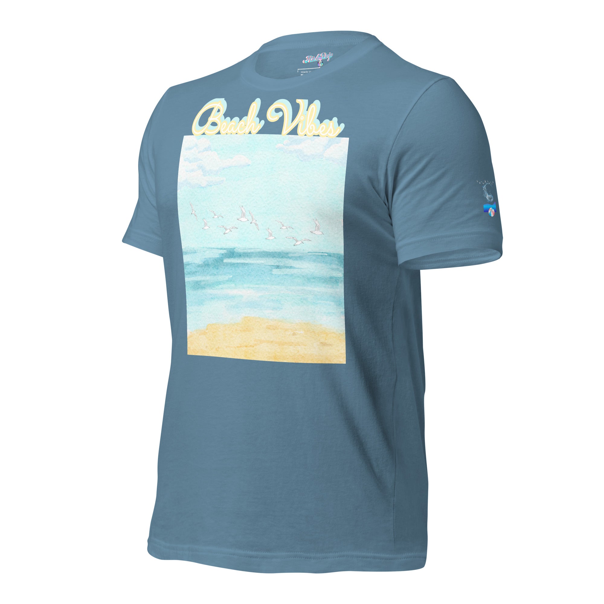Rich Drip Blue Skies Beach Vibes RR - Unisex t-shirt Pastel