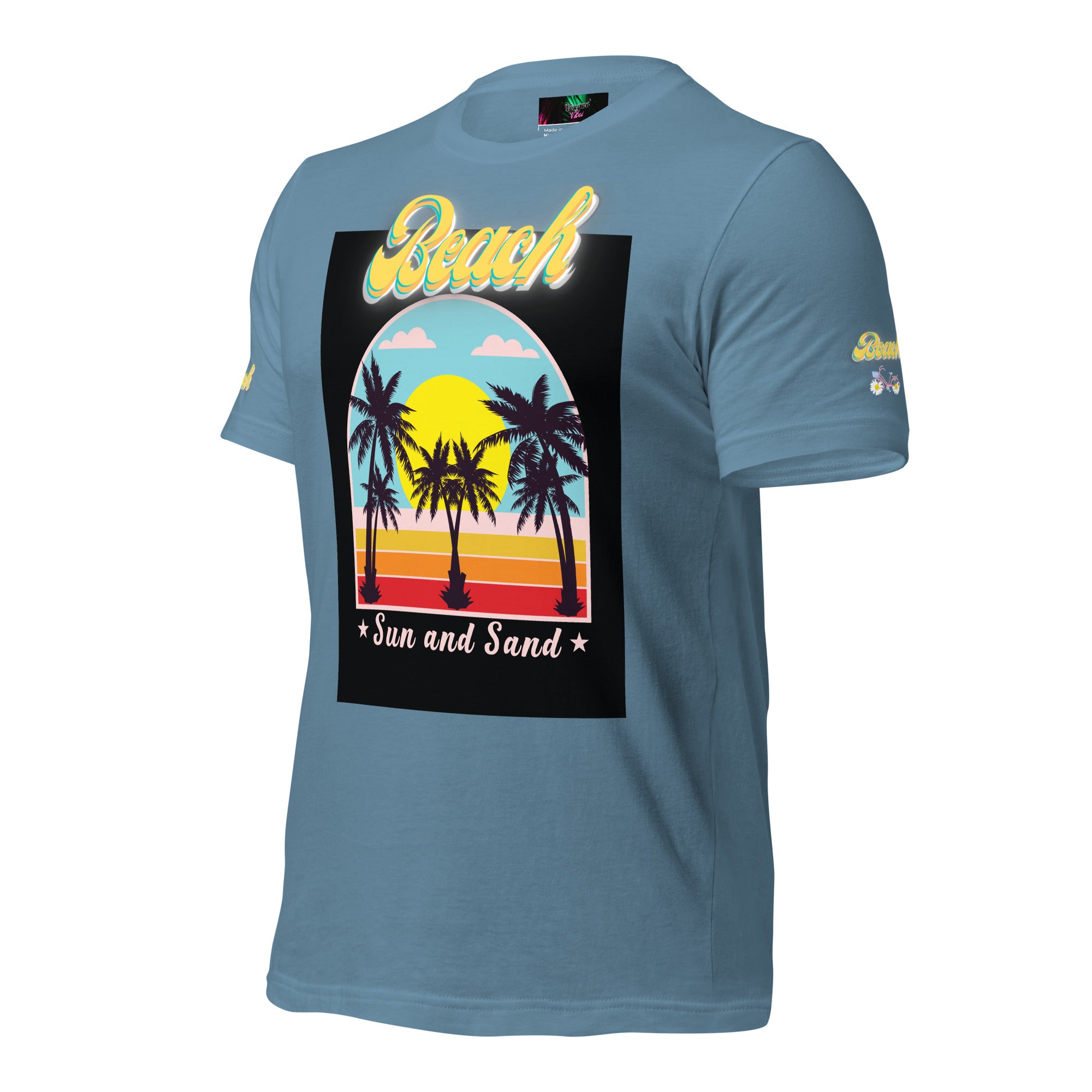 Vineyard Vibes Golden Beach Sun and Sand - Pastel Unisex t-shirt