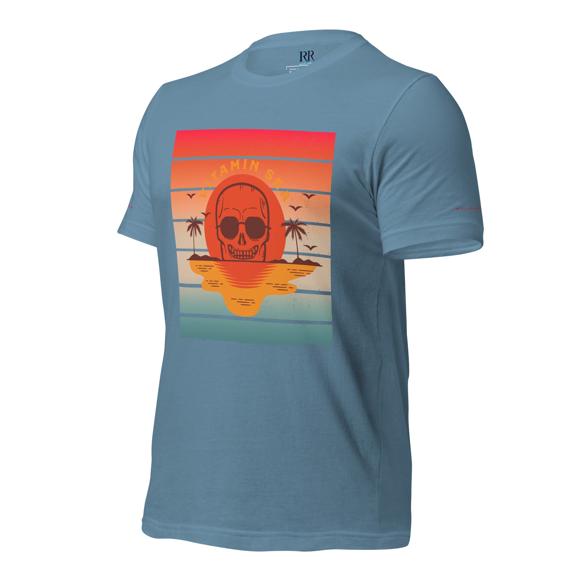 Rich Vibes Vitamin Sea - Unisex Staple T-Shirt | Bella + Canvas 3001 Pastel