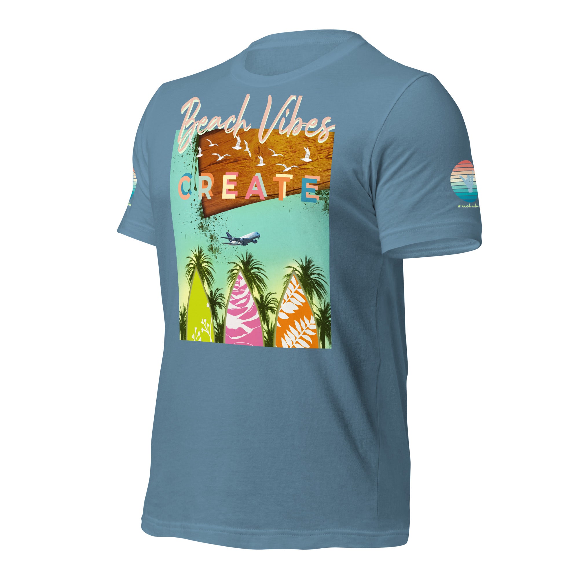 Sunset Vibes Beach Surf Creation 1.0 - Unisex t-shirt Pastel