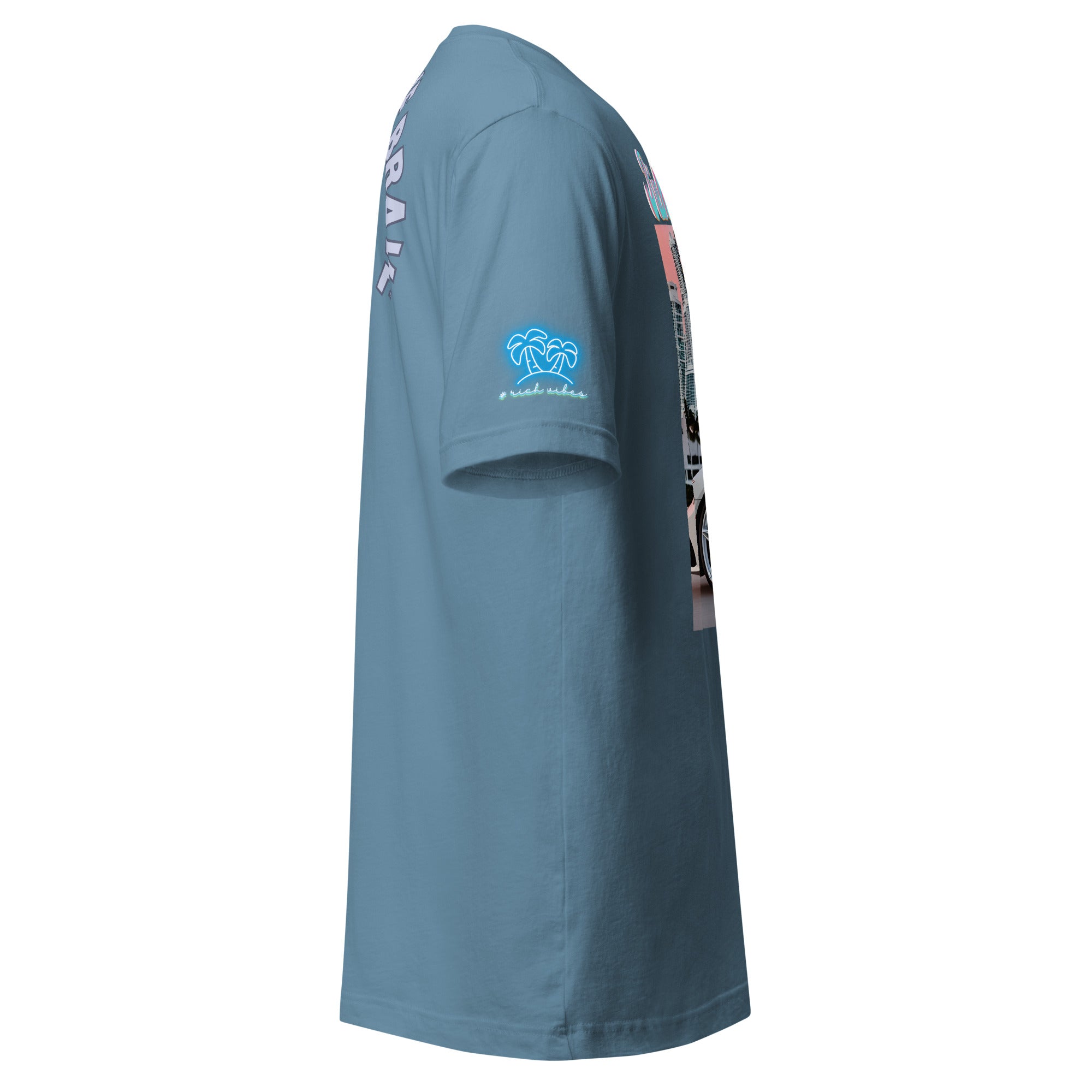 Rich Vibes Motor Sport Miami White Rari Black - Unisex t-shirt