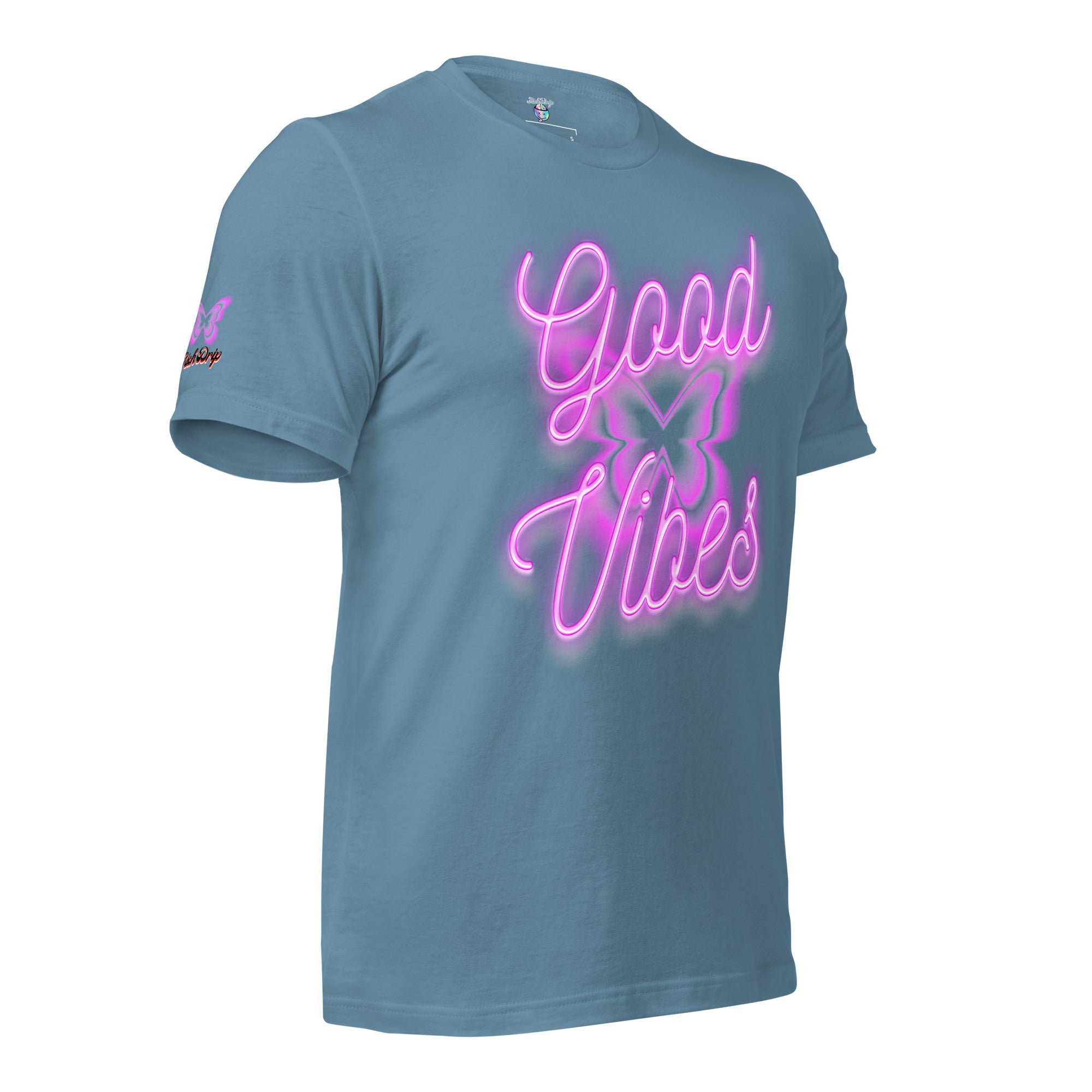 Rich Good Vibes Purple ButterFly "Enjoy Every Moment" - Unisex t-shirt