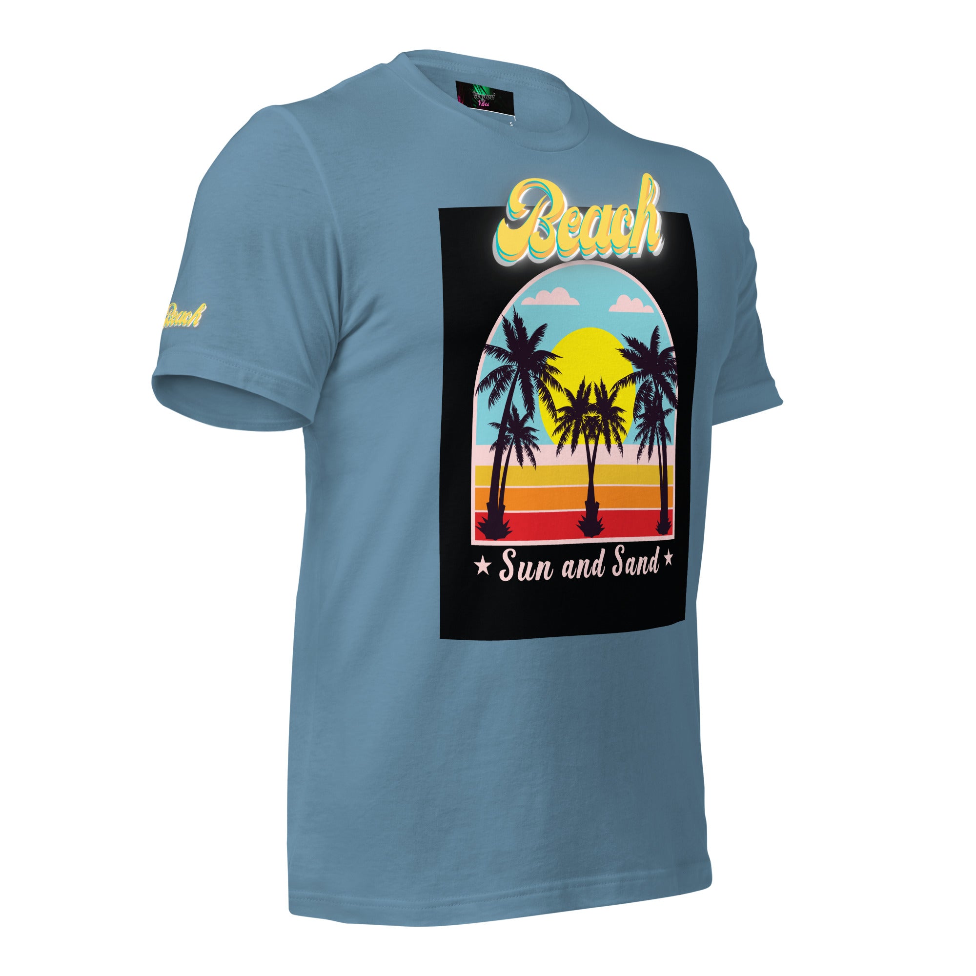 Vineyard Vibes Golden Beach Sun and Sand - Pastel Unisex t-shirt
