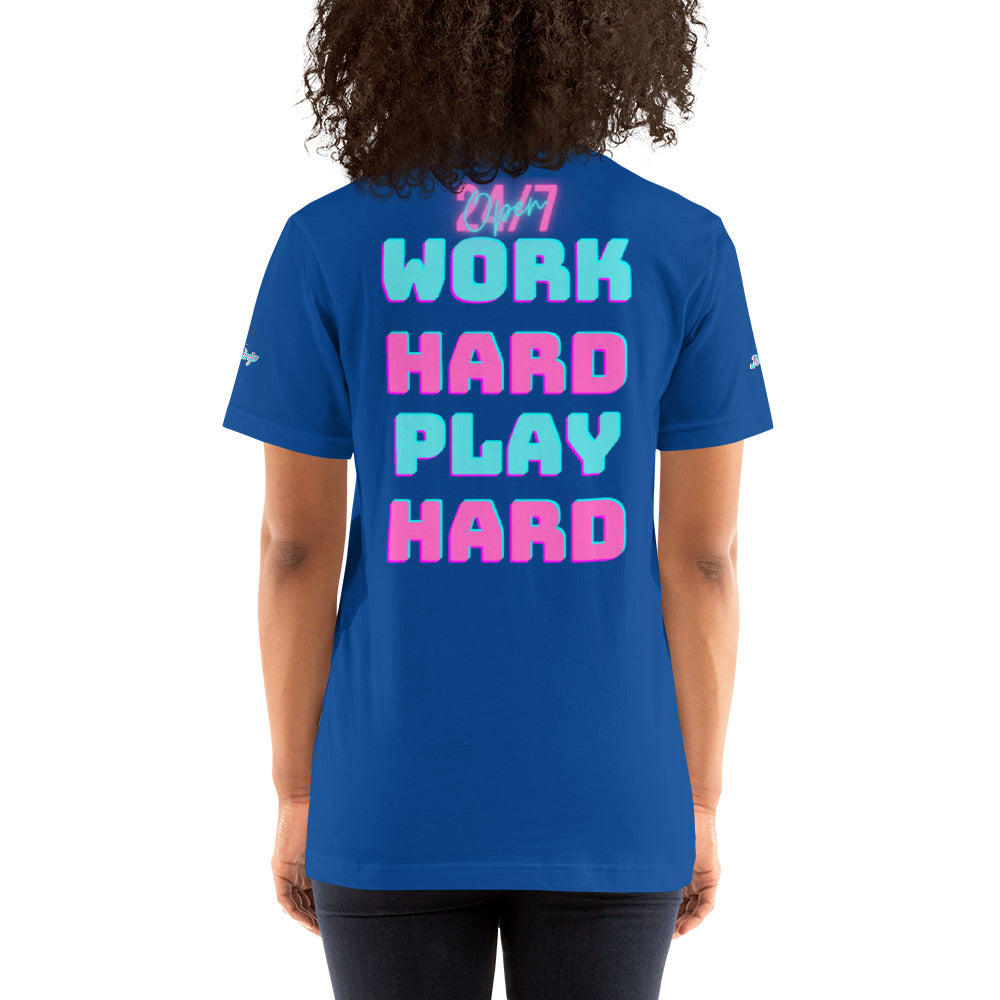Rich Drip Rich Land Trillionaire Work Hard Play Hard 24/7 - Unisex t-shirt