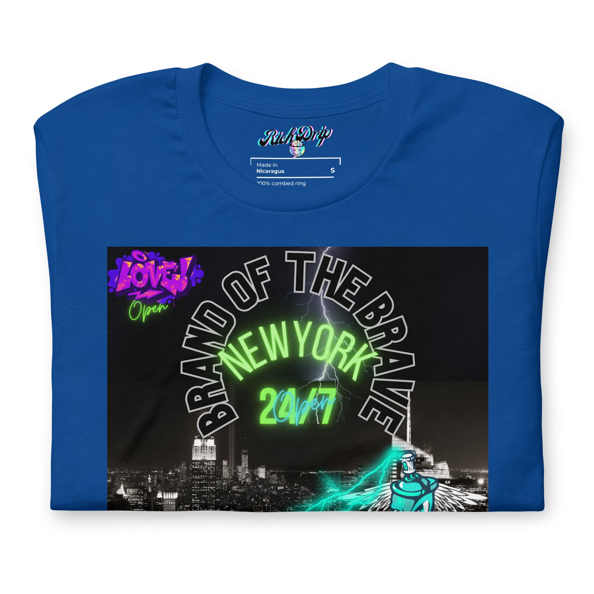 Rich Drip Brand Of The Brave NYC 24/7 - Unisex t-shirt