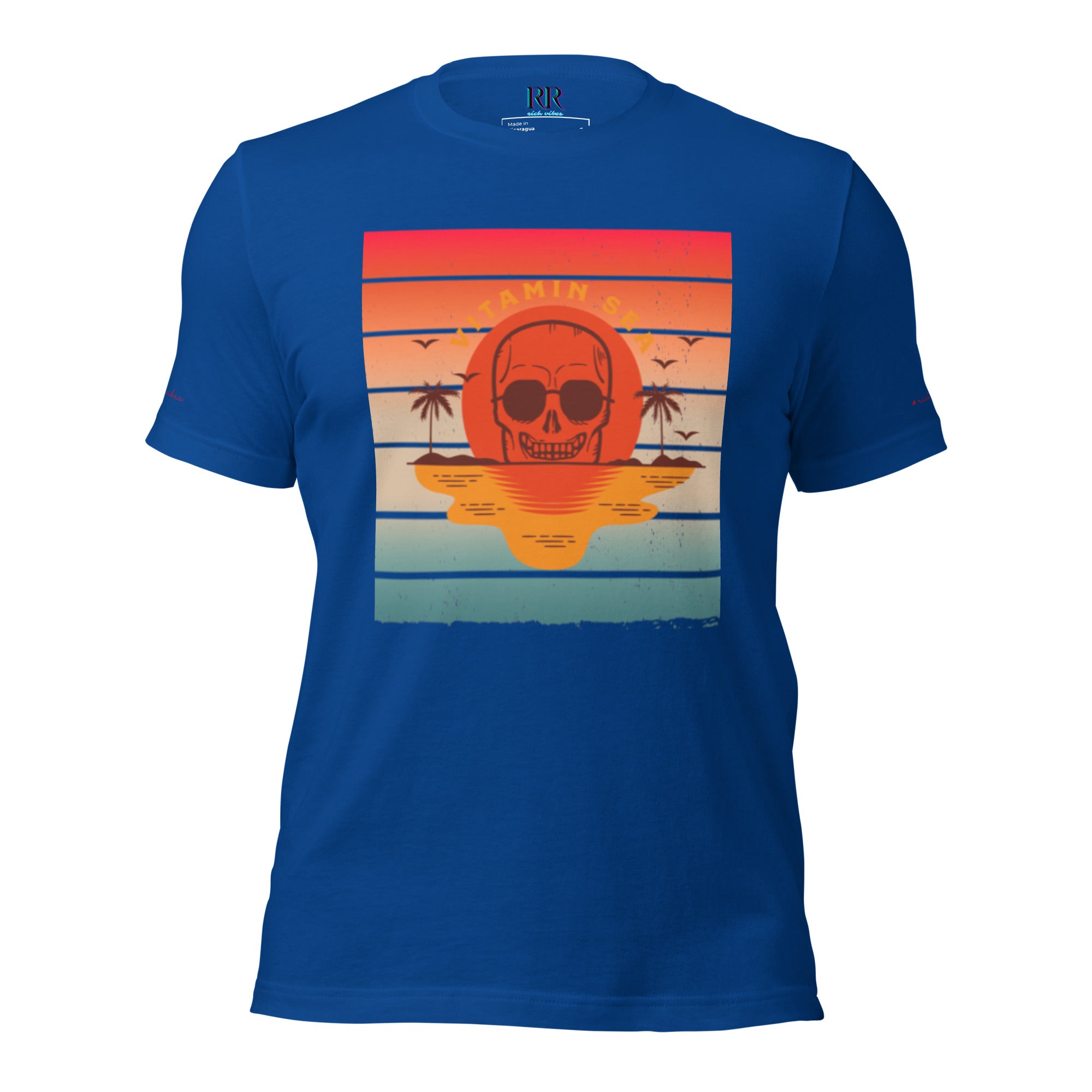 Rich Vibes Vitamin Sea Royal Blue - Unisex Staple T-Shirt | Bella + Canvas 3001