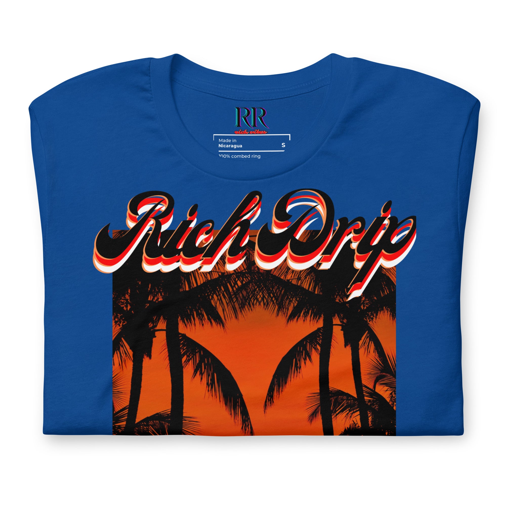 RV5 Red Sunset Squared Circle - Unisex Staple T-Shirt | Bella + Canvas 3001