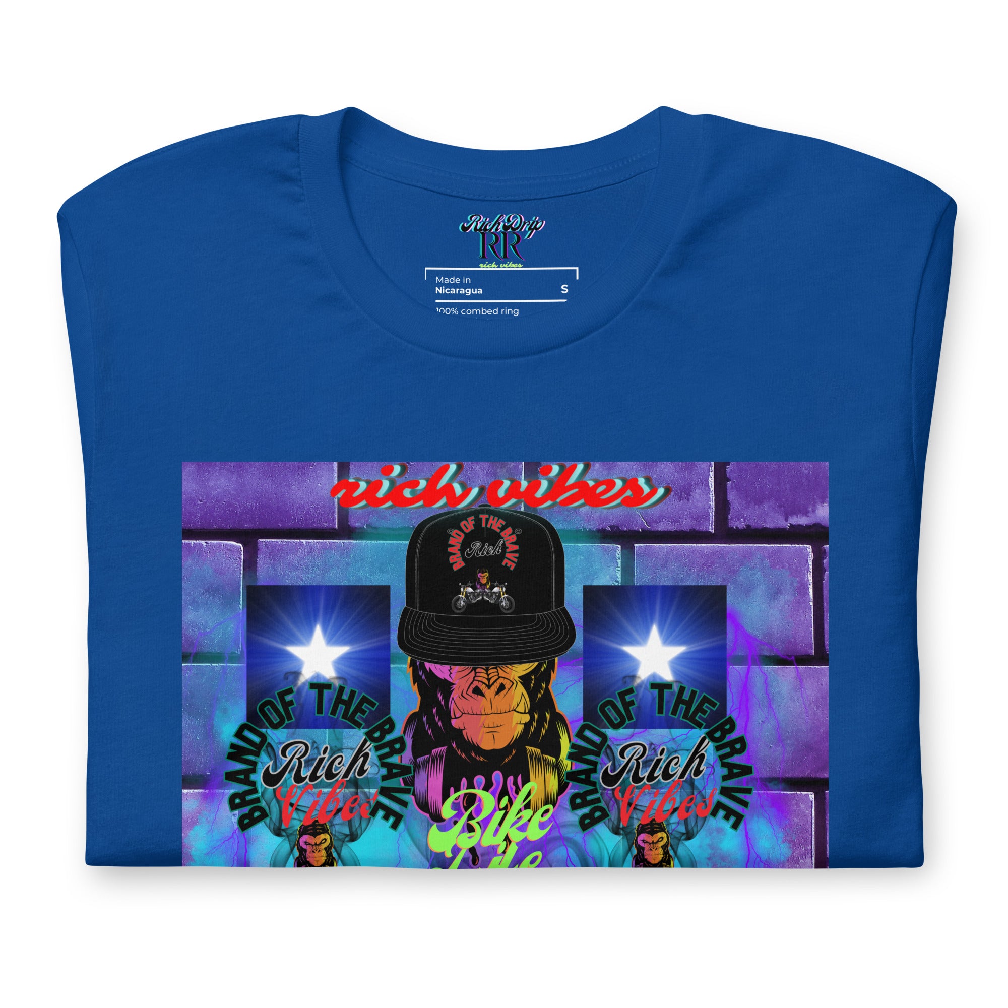 Rich Vibes Purple Brick Volt Bike Life 1.0 - Unisex t-shirt