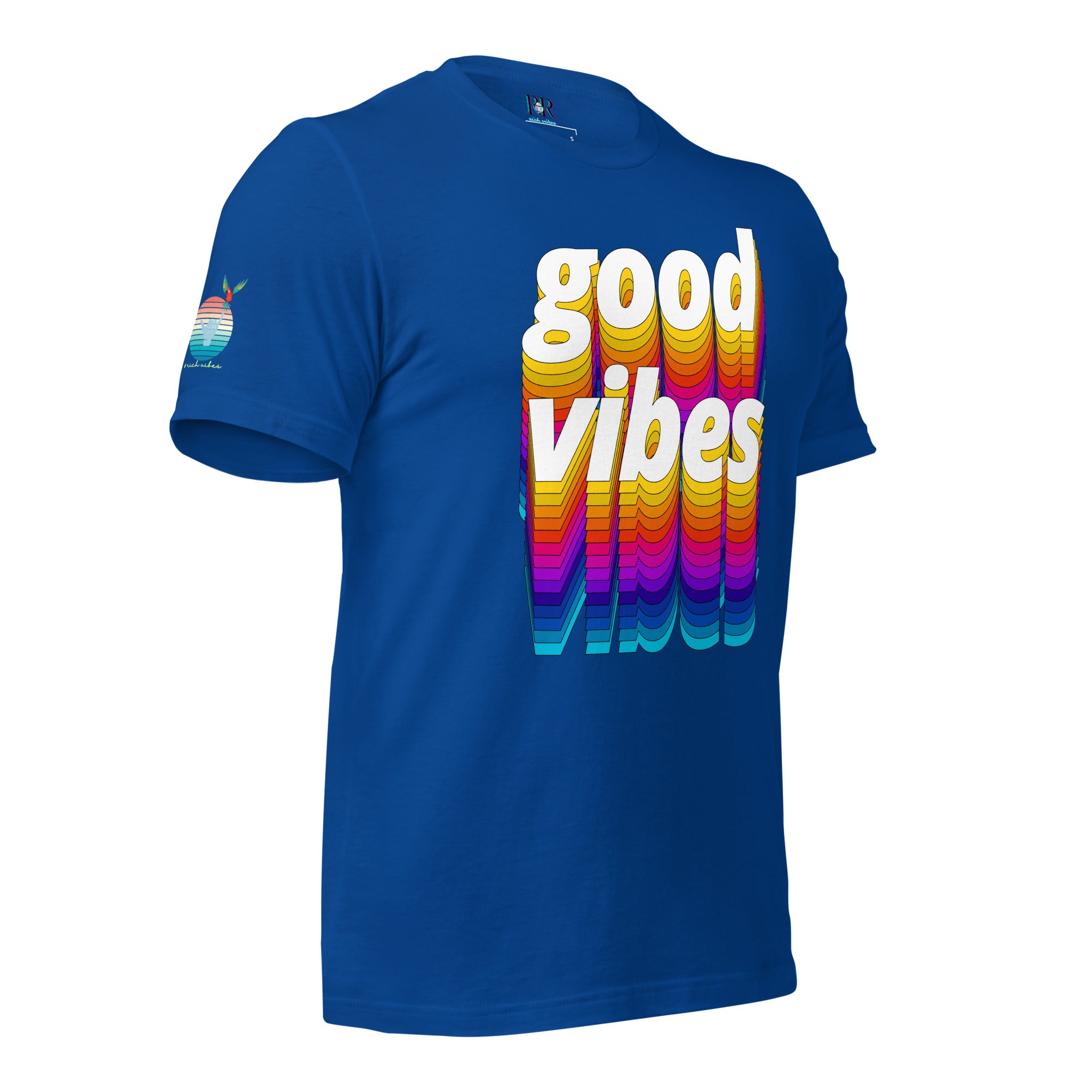 Rich Drip Good Vibes Multi Colored Circle - Unisex t-shirt Royal Blue