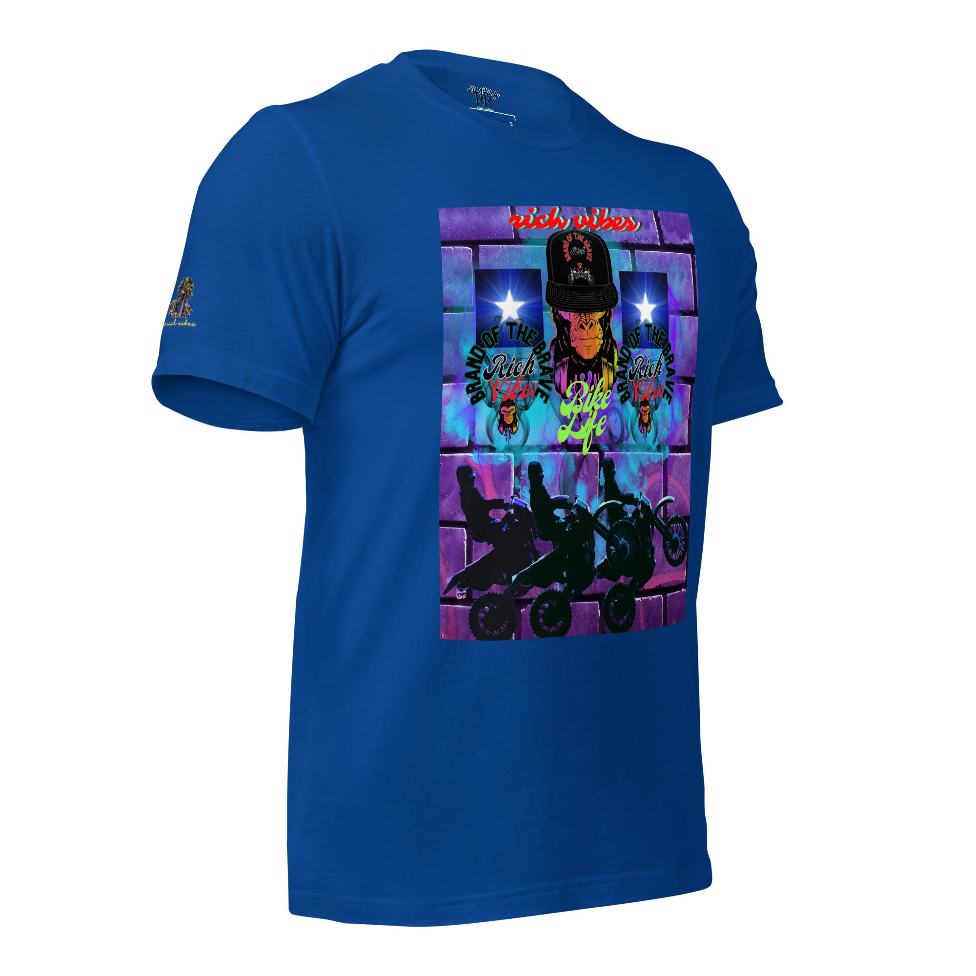 Rich Vibes Purple Brick Volt Bike Life 1.0 - Unisex t-shirt