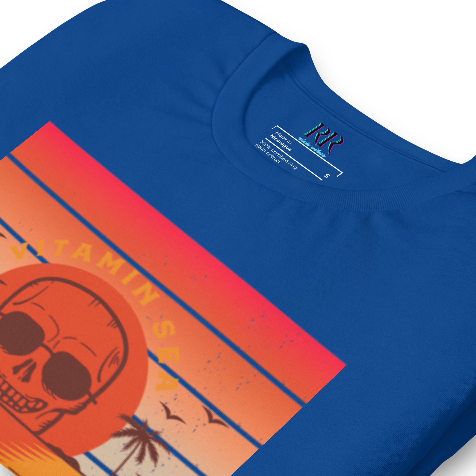 Rich Vibes Vitamin Sea Royal Blue - Unisex Staple T-Shirt | Bella + Canvas 3001