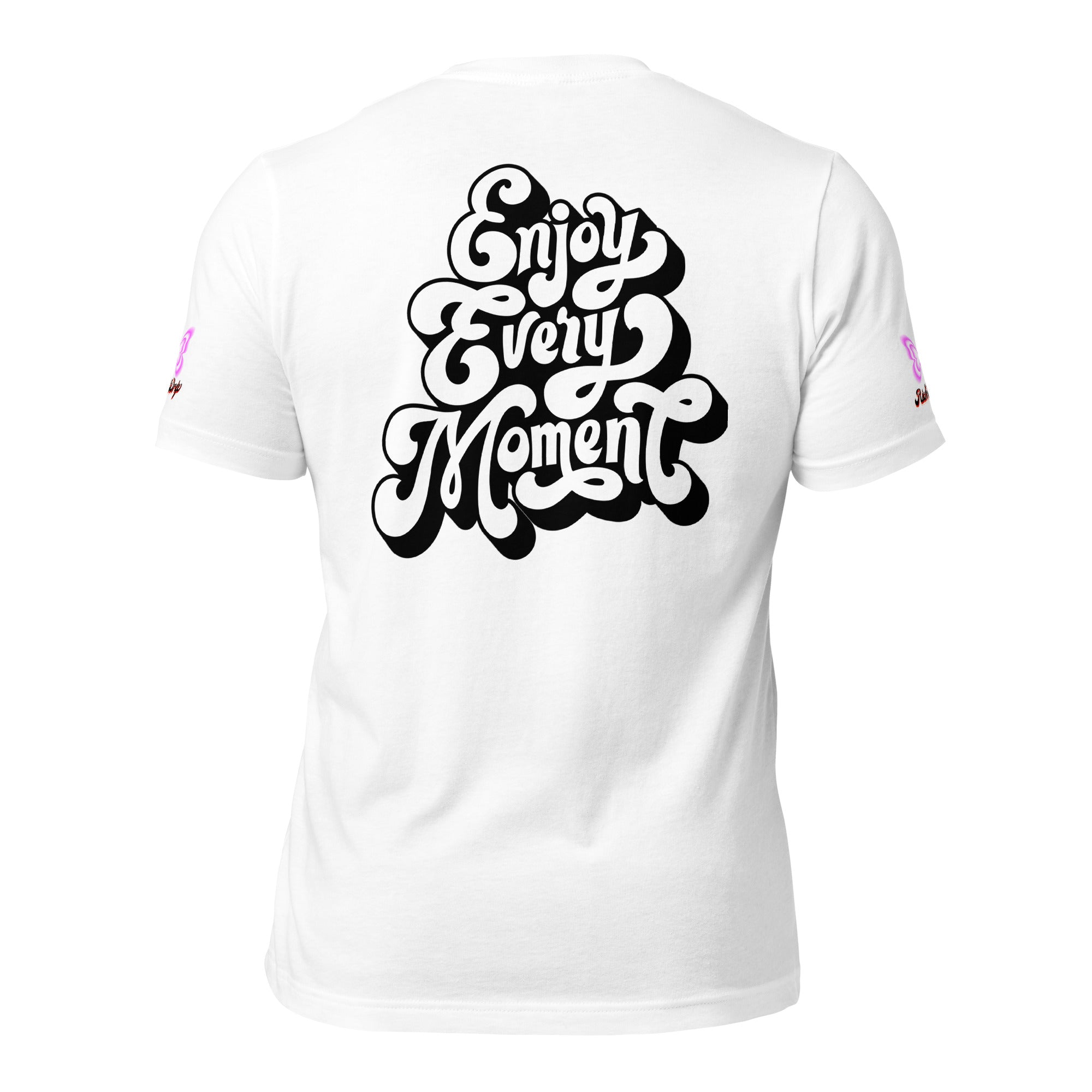 Rich Good Vibes Purple ButterFly "Enjoy Every Moment" - Unisex t-shirt