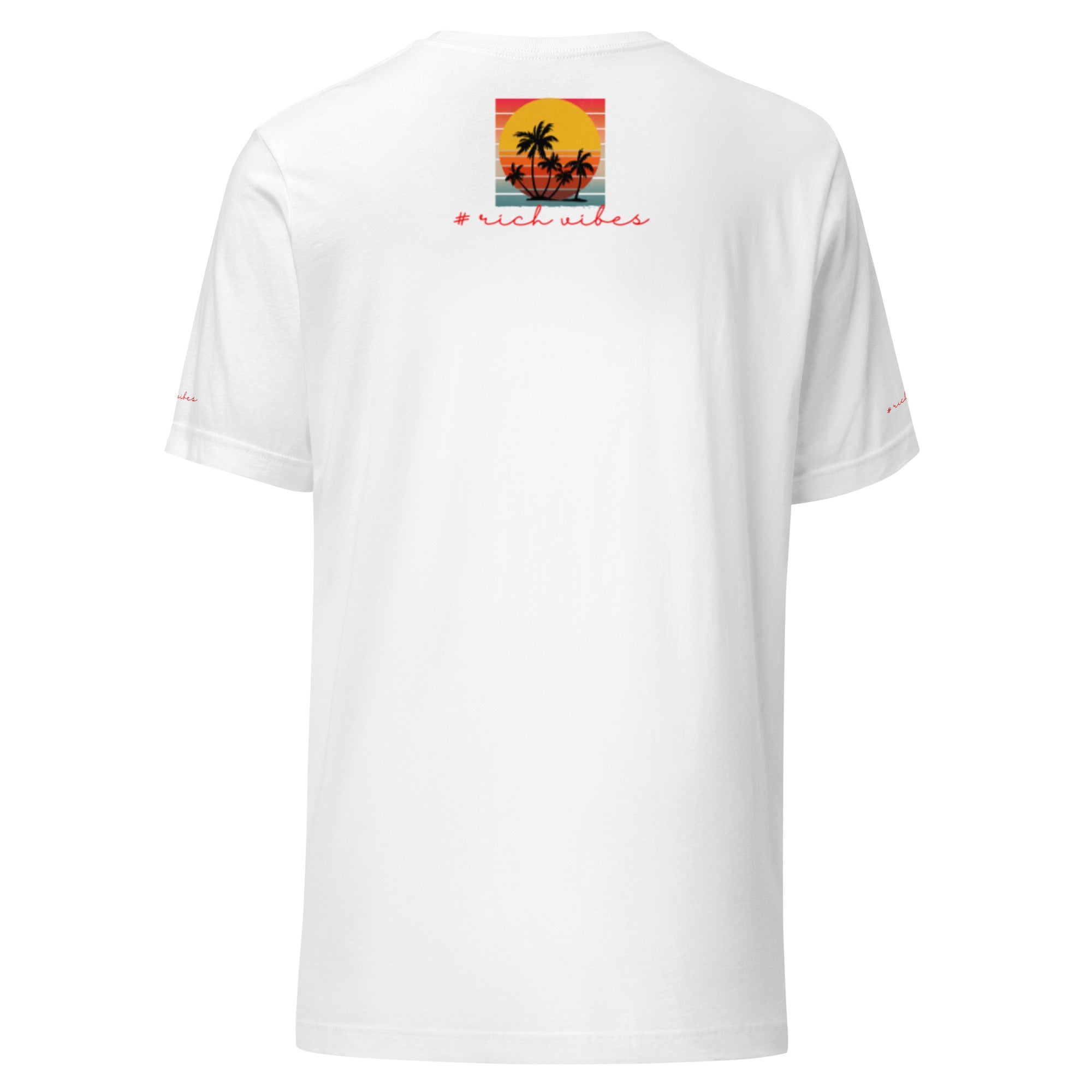 Rich Vibes Vitamin Sea White - Unisex Staple T-Shirt | Bella + Canvas 3001