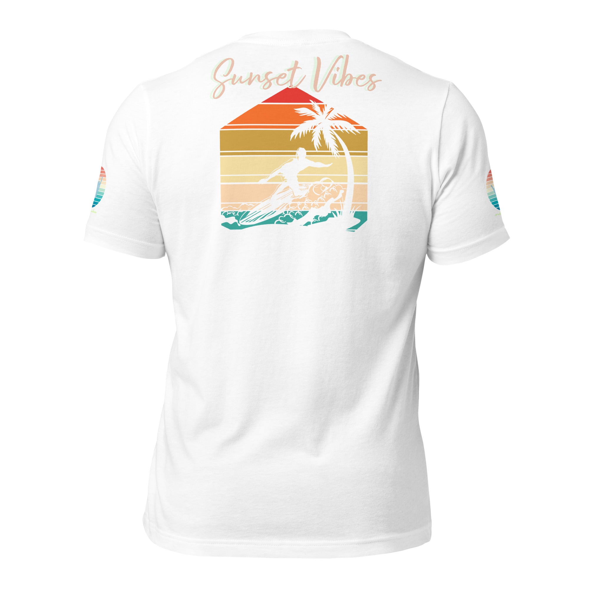 Sunset Vibes Beach Surf Creation 1.0 - Unisex t-shirt White