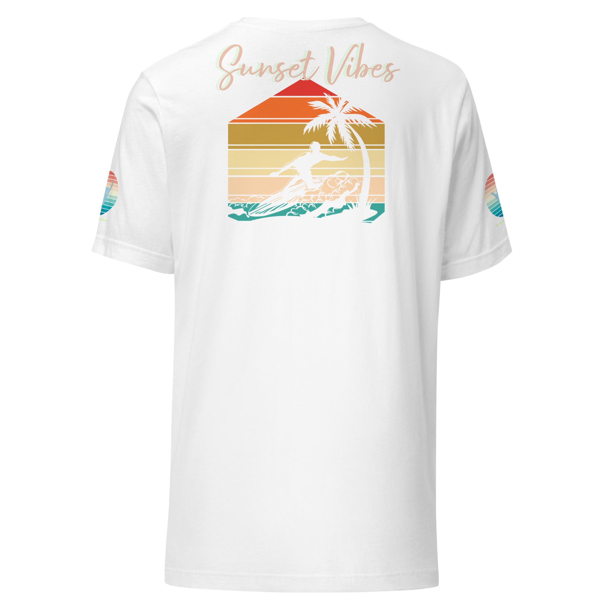 Sunset Vibes Beach Surf Creation 1.0 - Unisex t-shirt White