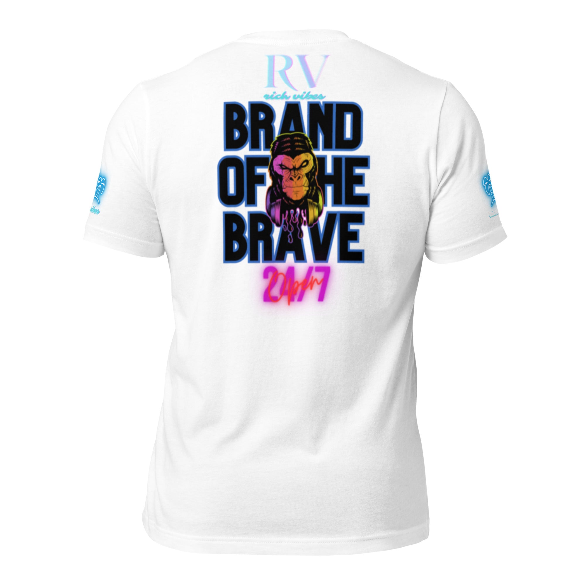 RV Rich Drip Brand Of The Brave Windy Palms White Motor Sport White - Unisex t-shirt