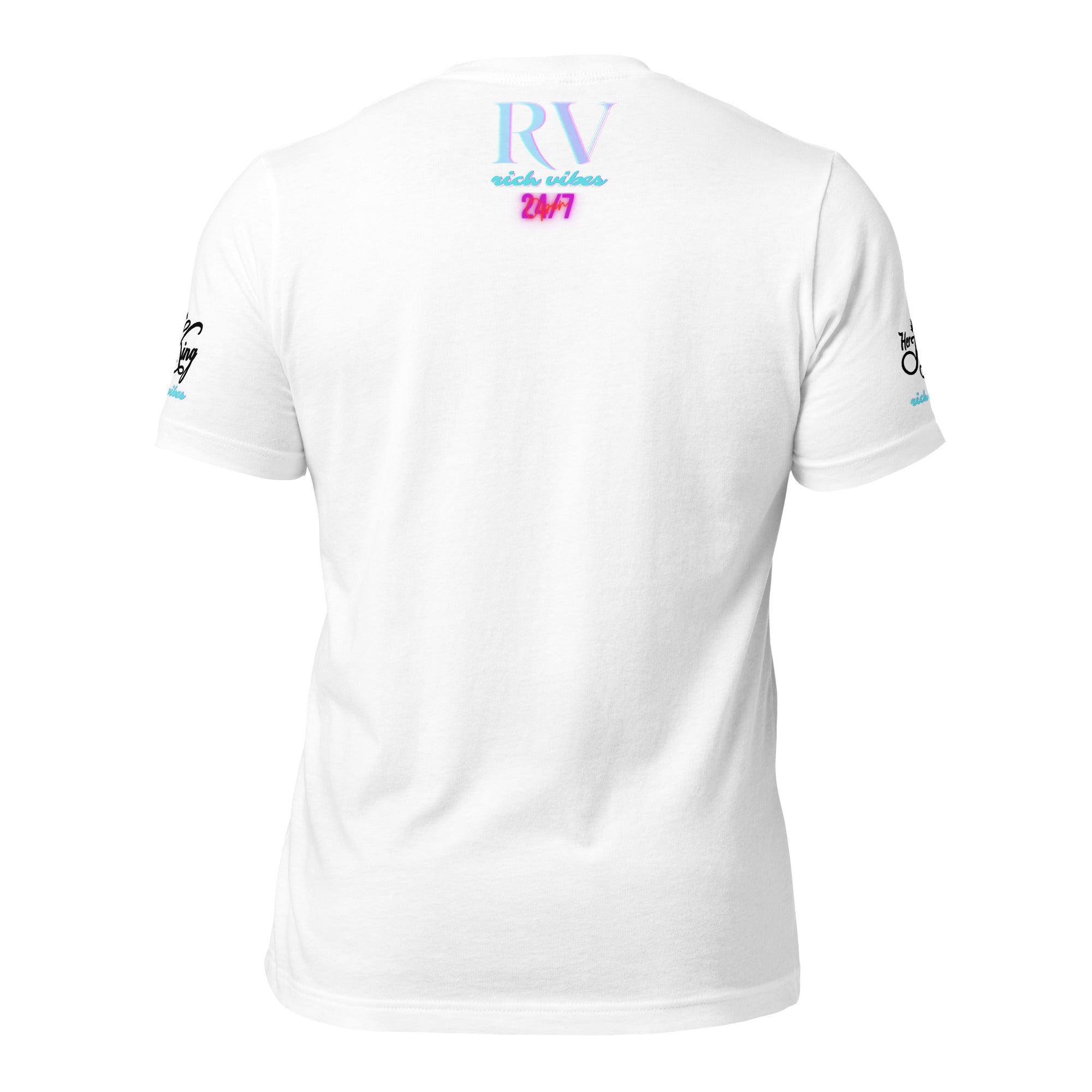RV Rich Drip Her King Tropical Pink Palm Tree - Unisex t-shirt Pastel