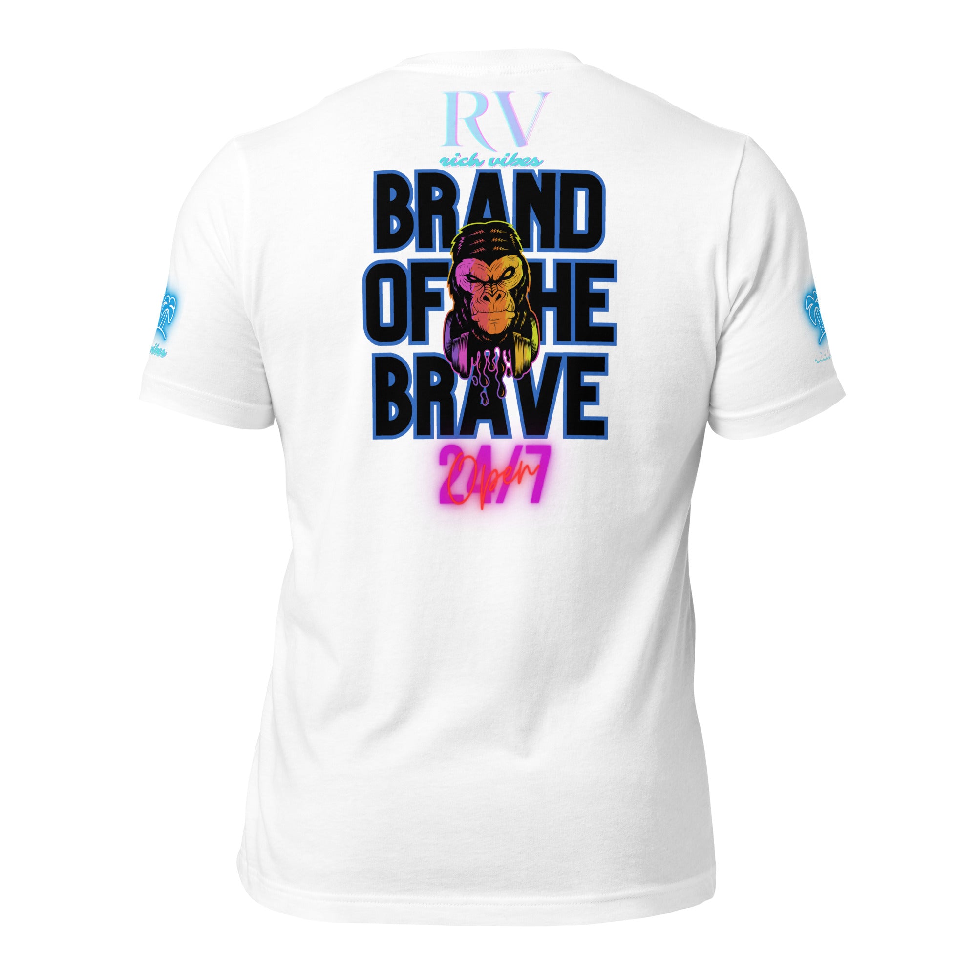 RV Rich Drip Brand Of The Brave Windy Palms White Motor Sport White - Unisex t-shirt