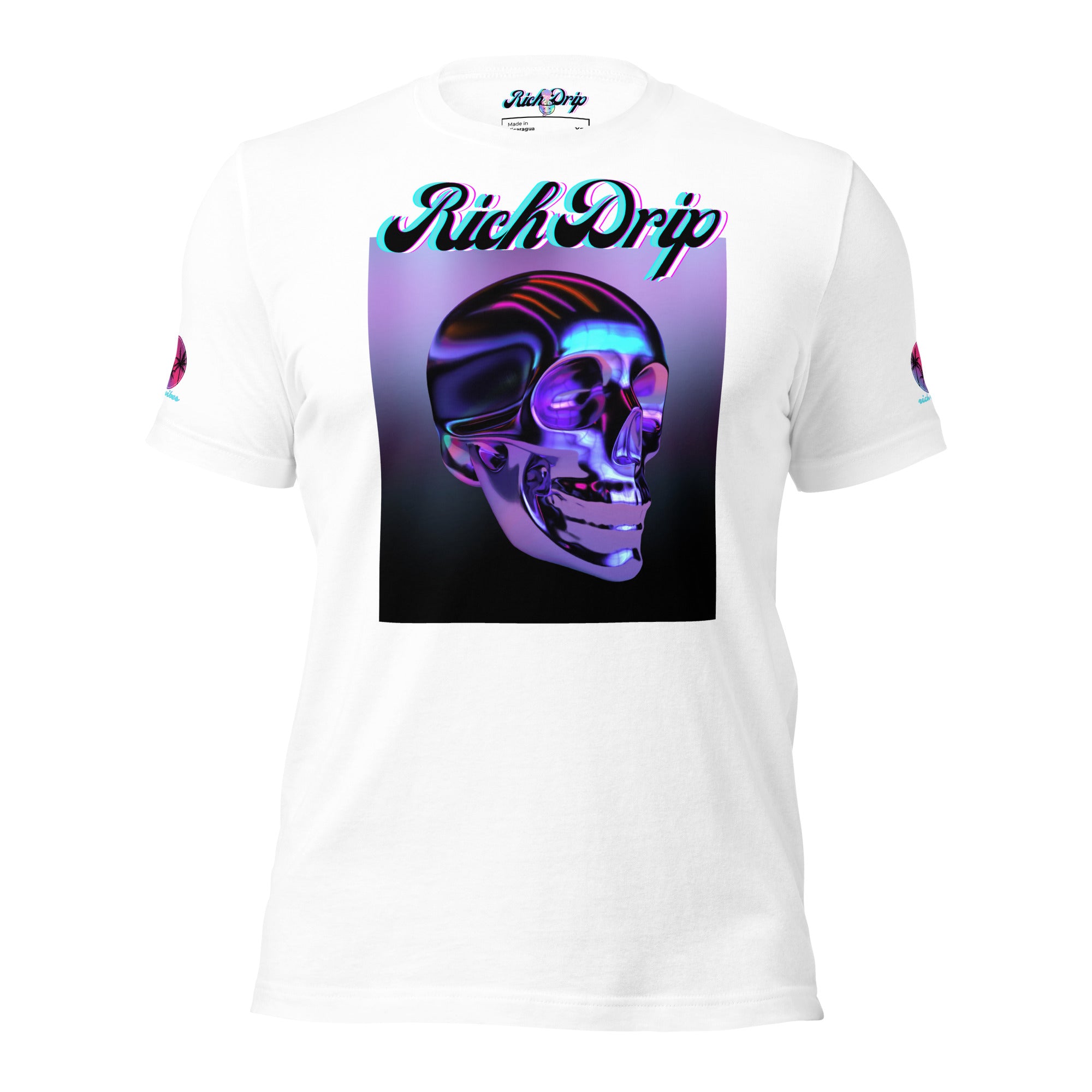 Rich Drip Drippy Metal Skull 2.0 - Unisex t-shirt White